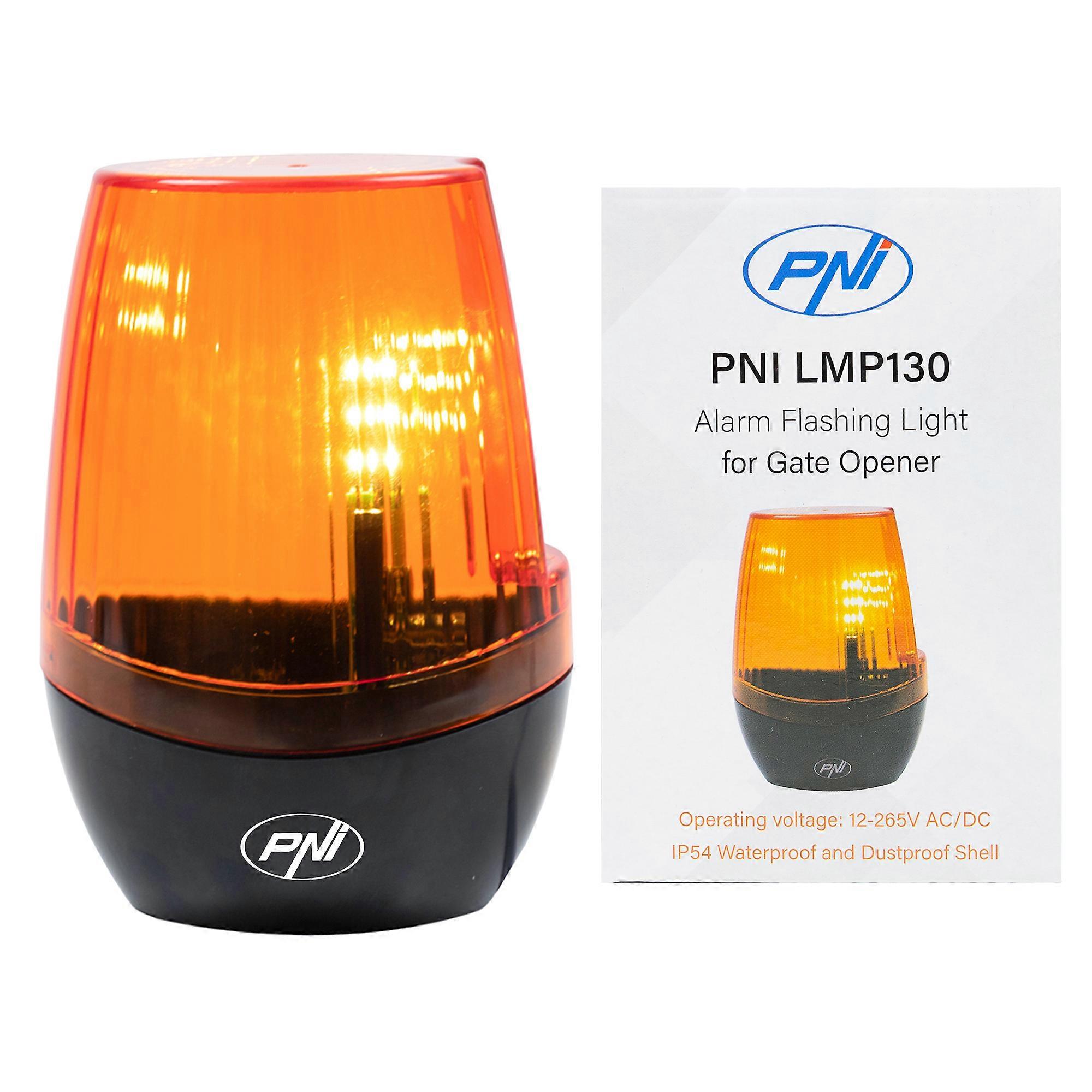PNI LMP130 12-265V LED gate opening signal lamp, flashing, for self-supporting gates, IP54