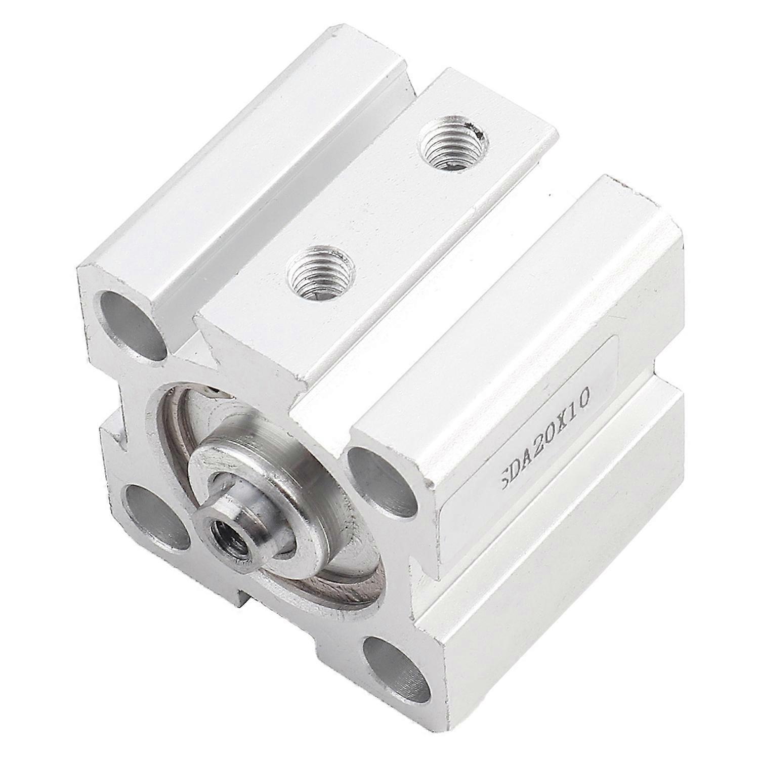 SDA20x10 Double Acting Aluminum Alloy Thin Air Cylinder 20mm Inner Diameter 10mm Stroke