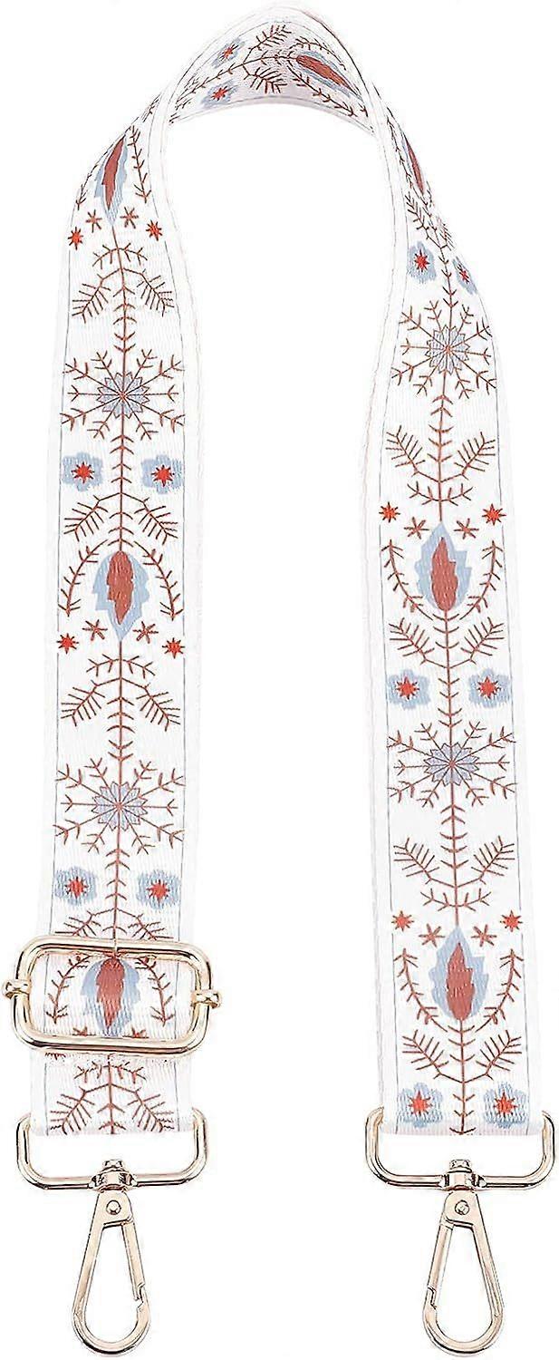Wide Shoulder Strap Adjustable Purse Replacement Strap Belt Crossbody Strap Flower Pattern Handbag Strap for Messenger Bag Canvas Bag Camera Bag