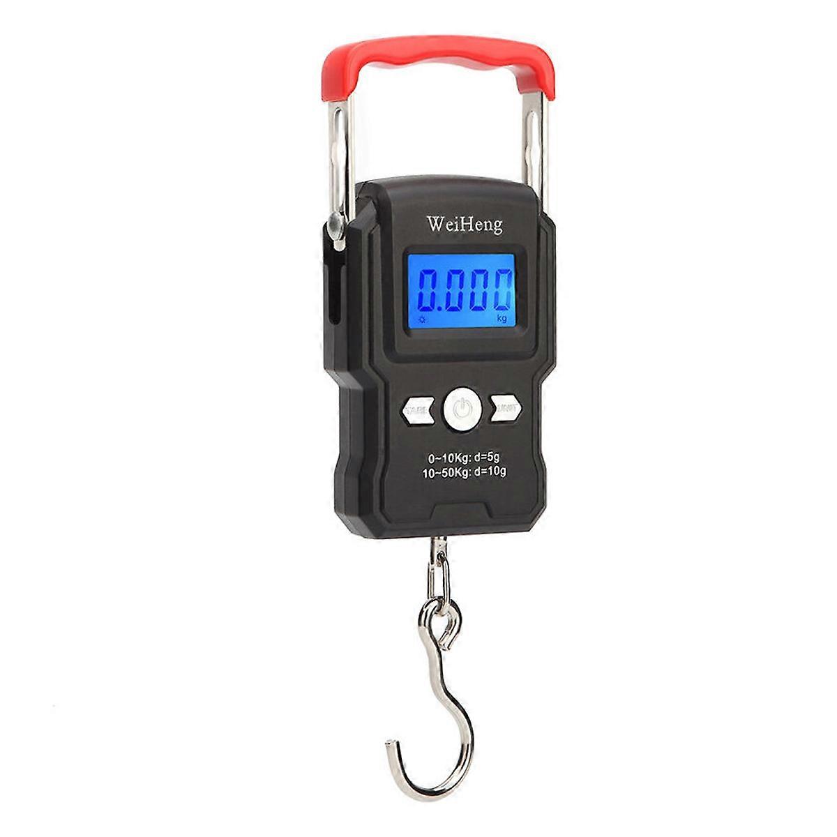 Hanging hook scale, dual precision, LCD display backlight, 50kg/5g