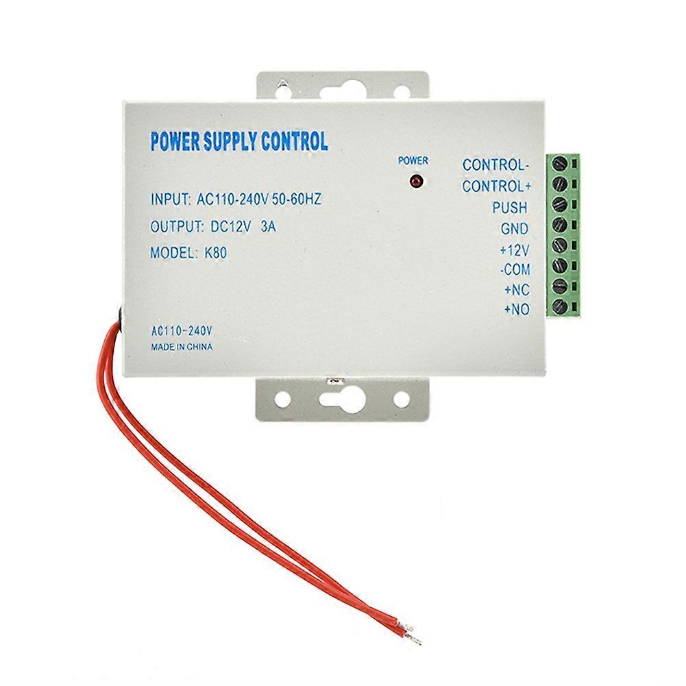 DC 12V/3A Output Metal Power Supply Controller Adapter for Door Access Control System Switch