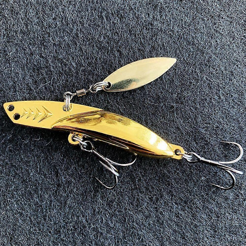 Silver Gold VIB Fishing Lures Metal Artificial Bait New Sinking Spinner Spoon Fishing