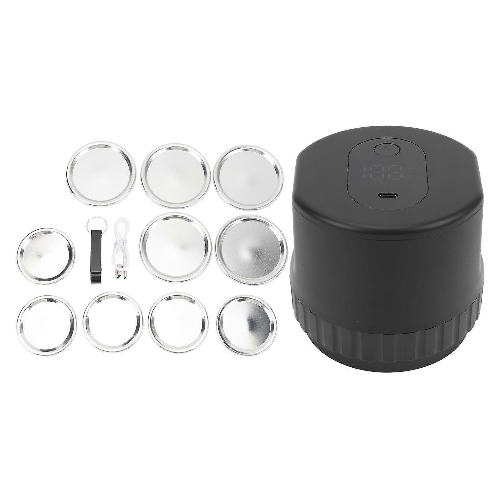 Electric Mason Jar Vacuum Sealer Kit Cordless Rechargeable Vacuum Sealing Machine for Wide Regular Mouth Mason Jars