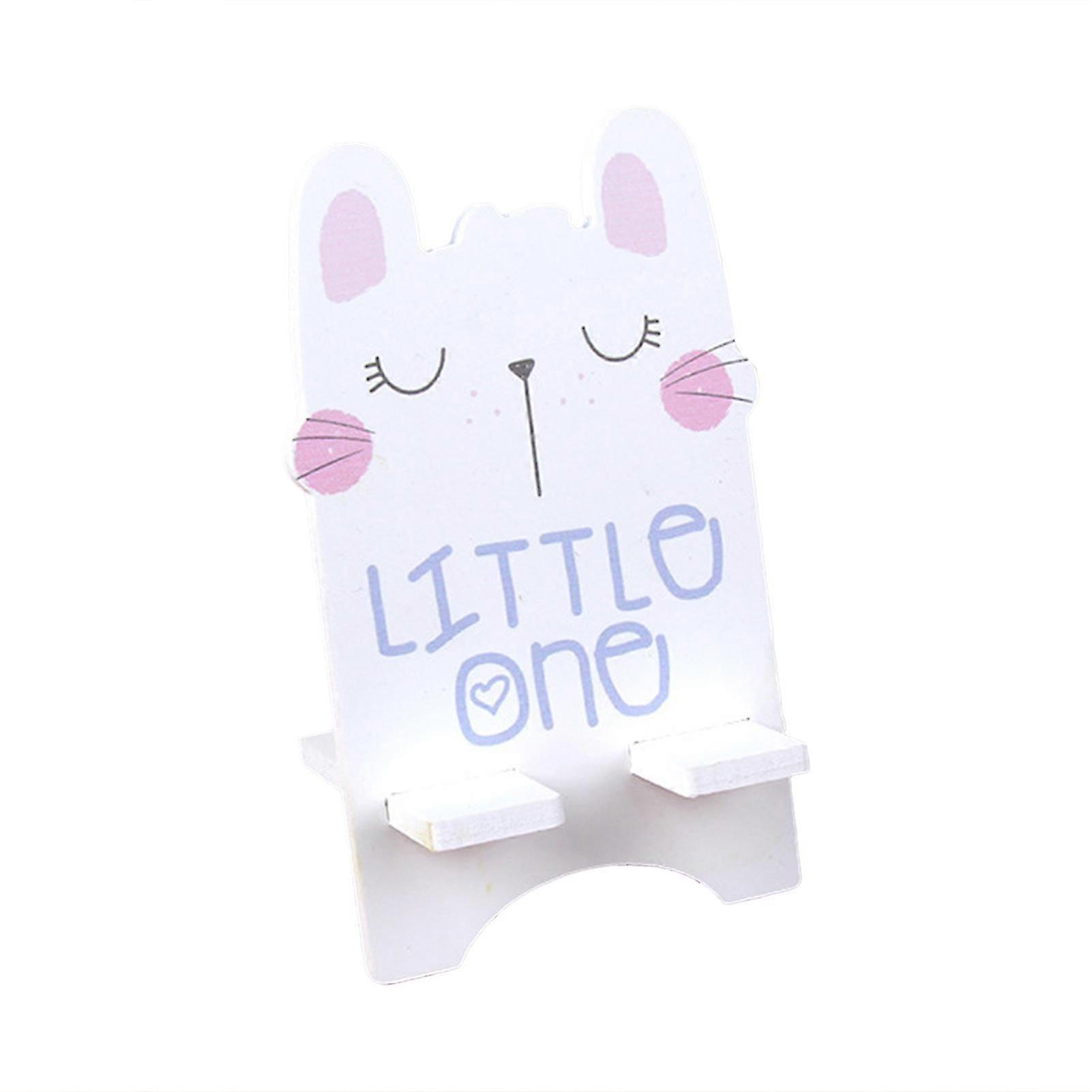 Mobile Phone Holder Cartoon Universal Wooden Desk Portable Stand Bracket for Tablet