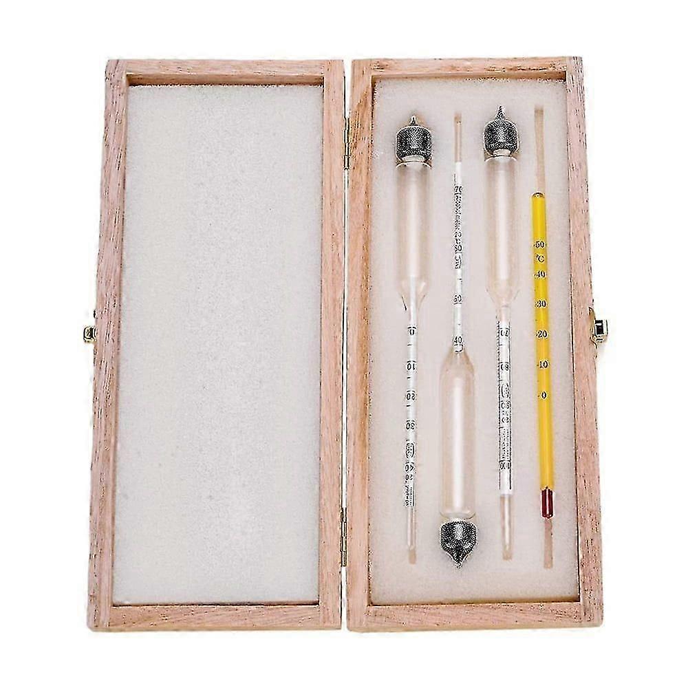 3pcs Alcohol Meter with Thermometer for Spirits, Hydrometer