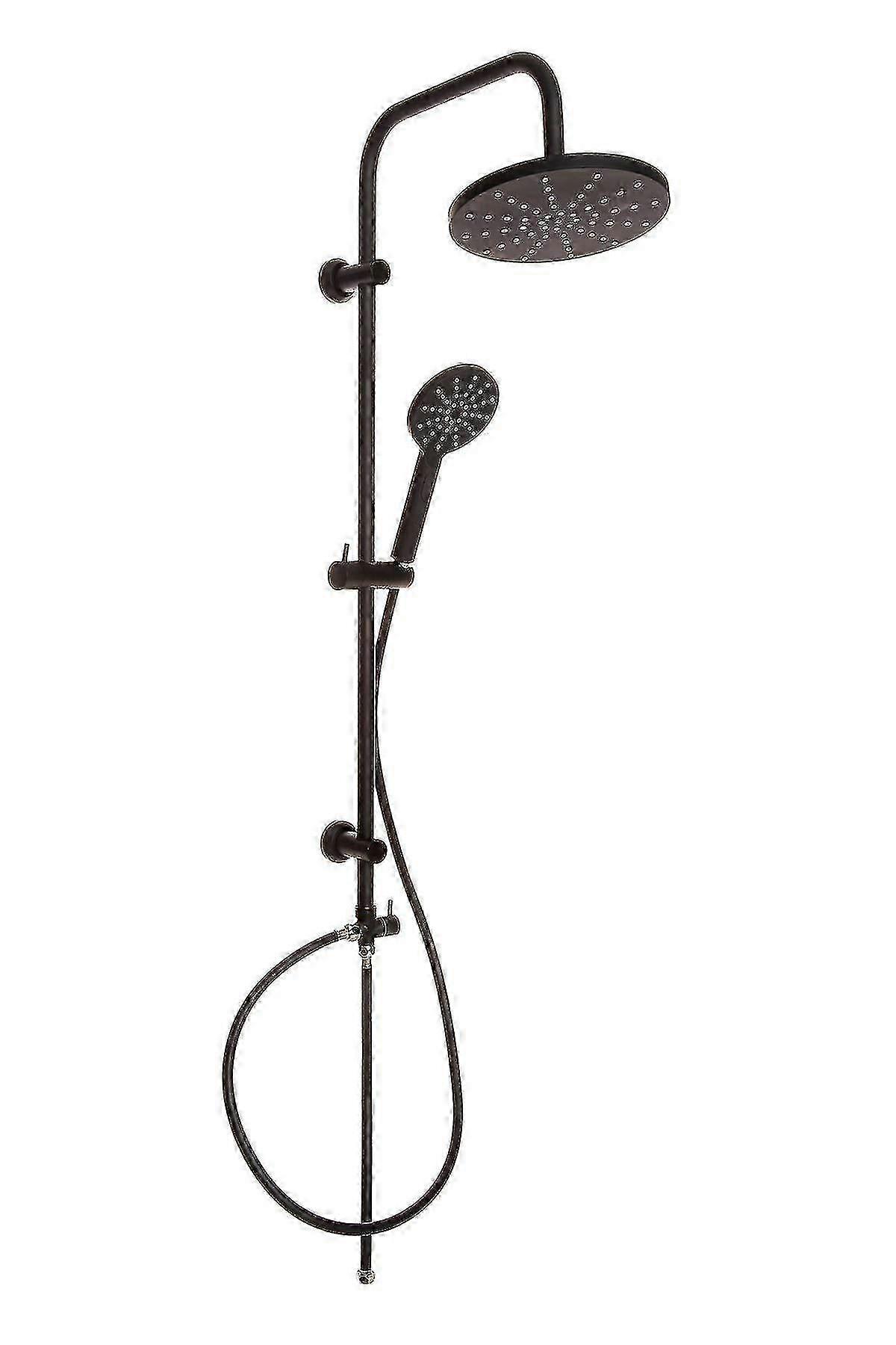 Shower Column Multi Function Showerhead Large Sliding Rainfall Black Colour f54