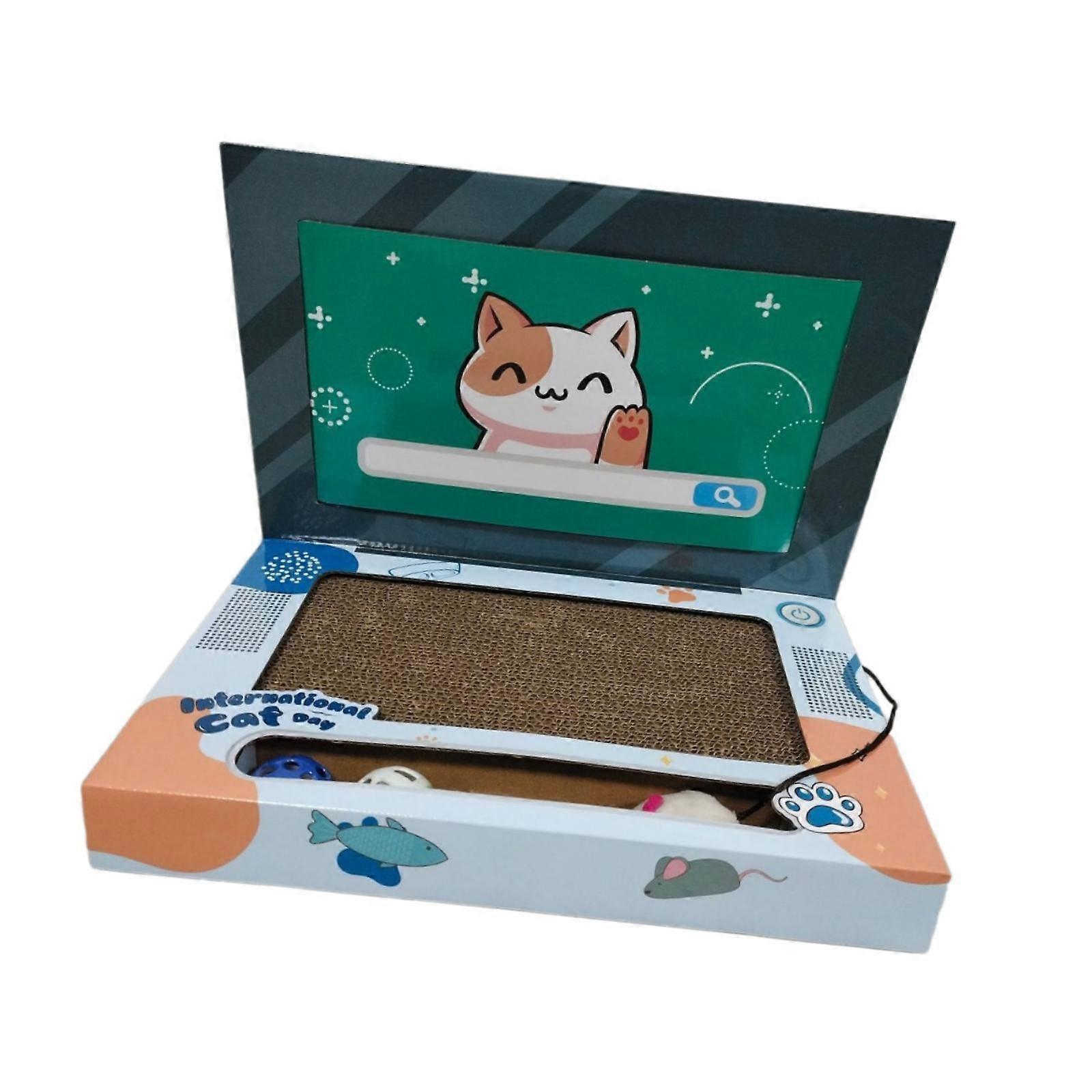 Laptop Scratcher Cat Toy Cat Scratch Pad for Kitty Kitten Claw Indoor Cats