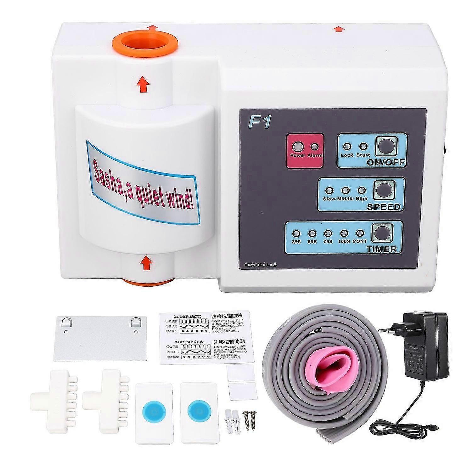 Pompe à air de lit 3 vitesses 4 minuteries Machine de ventilation de lit silencieuse avec télécommande pour l’amélioration du sommeil