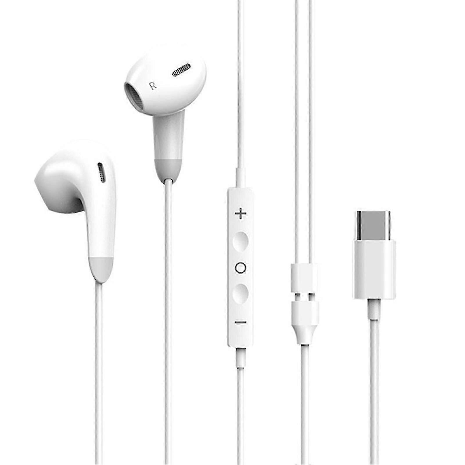 DAC Digital Decoding Wired Earphone Type-C Interface Call Function Mega Bass HiFi In-ear Headphone with Microphone for iOS for Android for Huawei