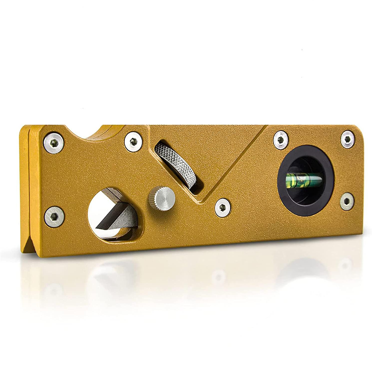 Chamfer Plane For Wood, Woodworking Edge Corner Flattening Tool Woodwork Hand Planer For Quick Edge Trimming And Chamfering, Gold