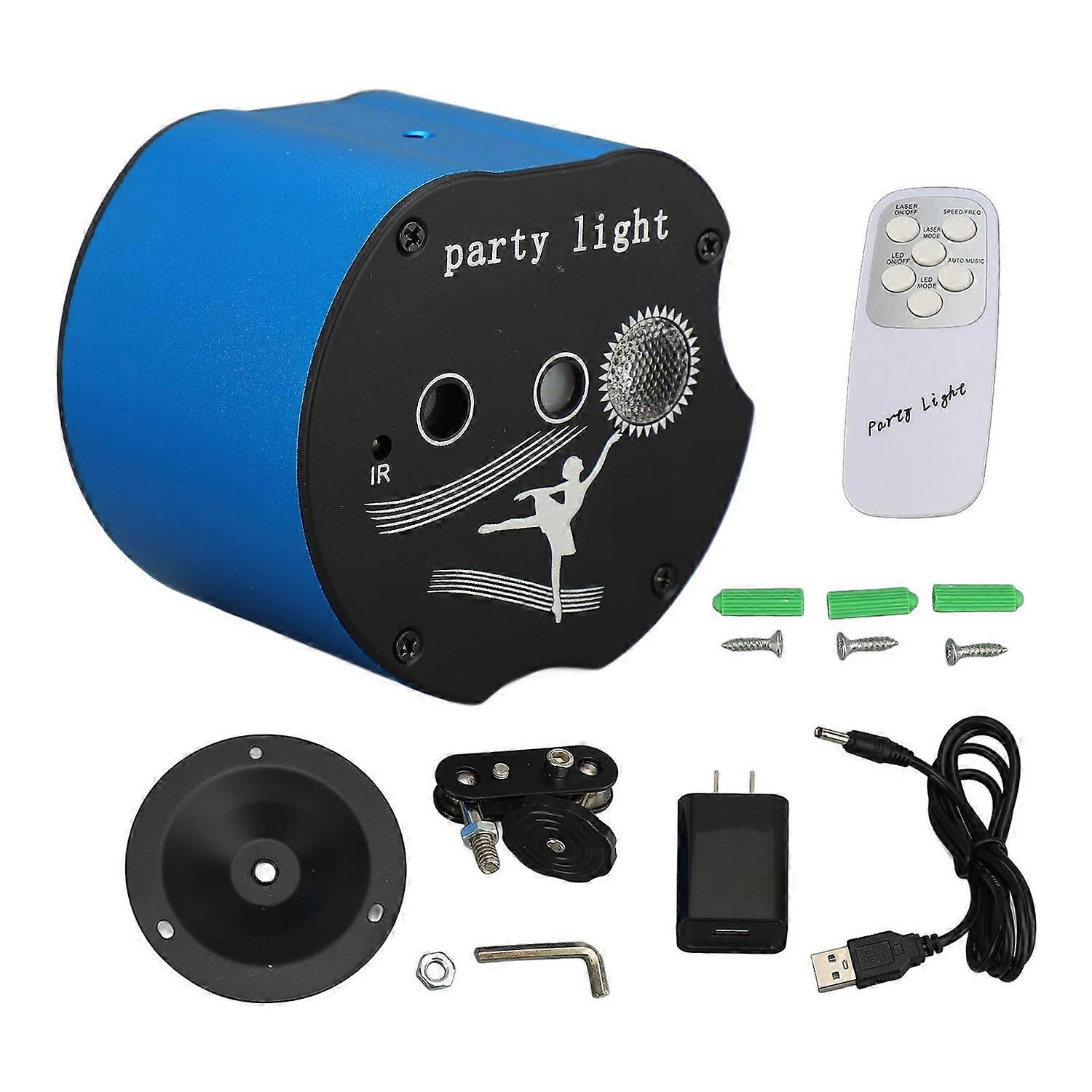 LED Laser Party Light Sound Activated Disco Lamp with Remote Control for KTV Bar Stage Dance Party
