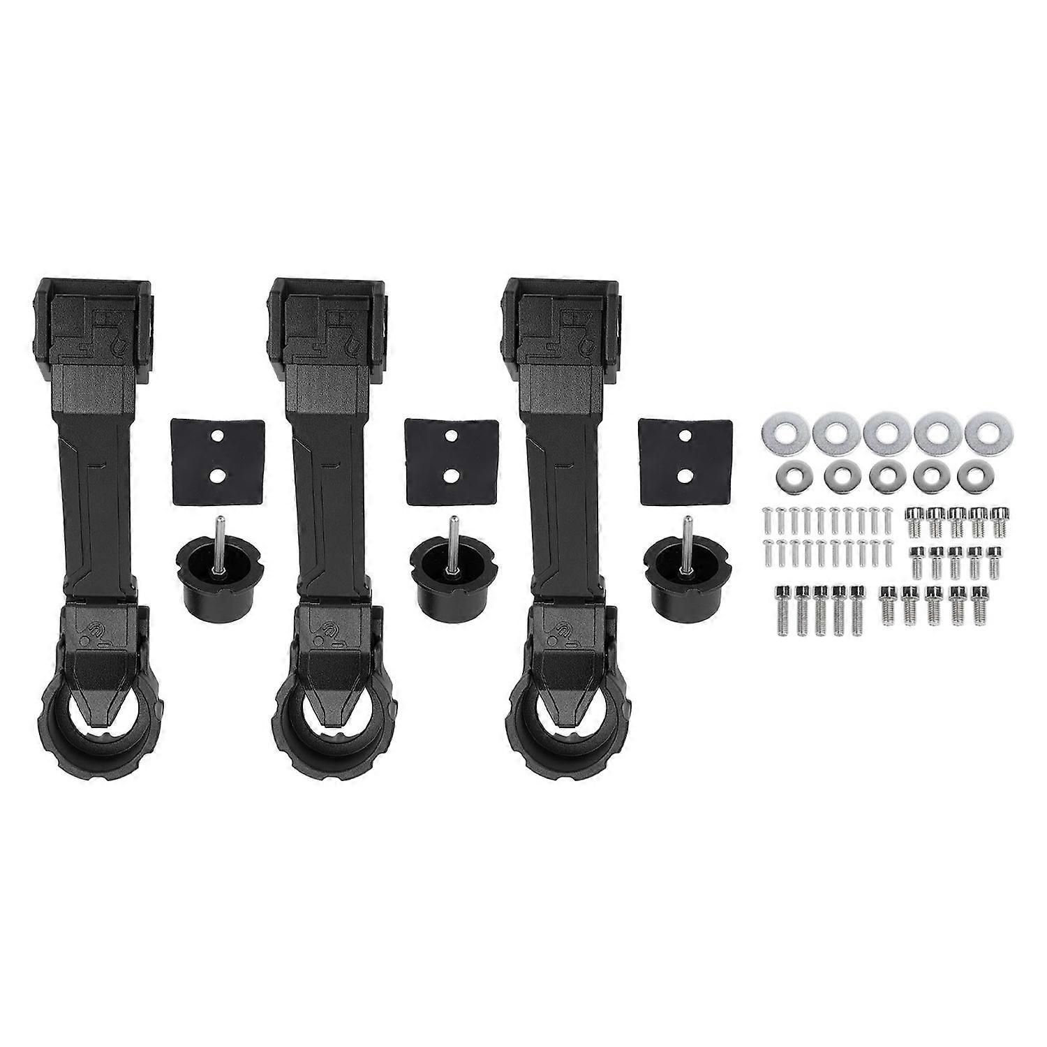 3 PCS Car Exterior Mechanical Door Handles Kit Stylish Look Aluminium Alloy Door Handles Kit for JK