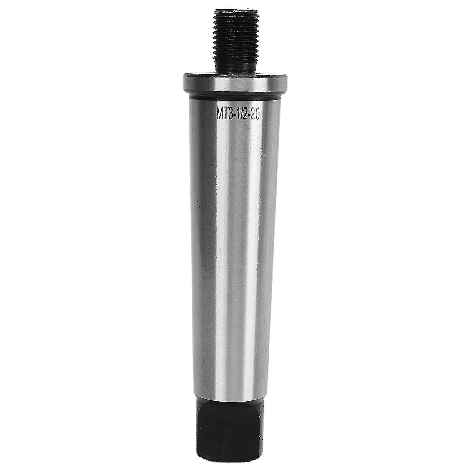 Drill Chuck Arbor 3MT Shank to 1/2in‑20 Threaded Hardened Morse Taper MT3 Adapter