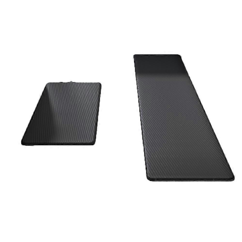 pvc leather kitchen mat - Elegant Black-45*150cm