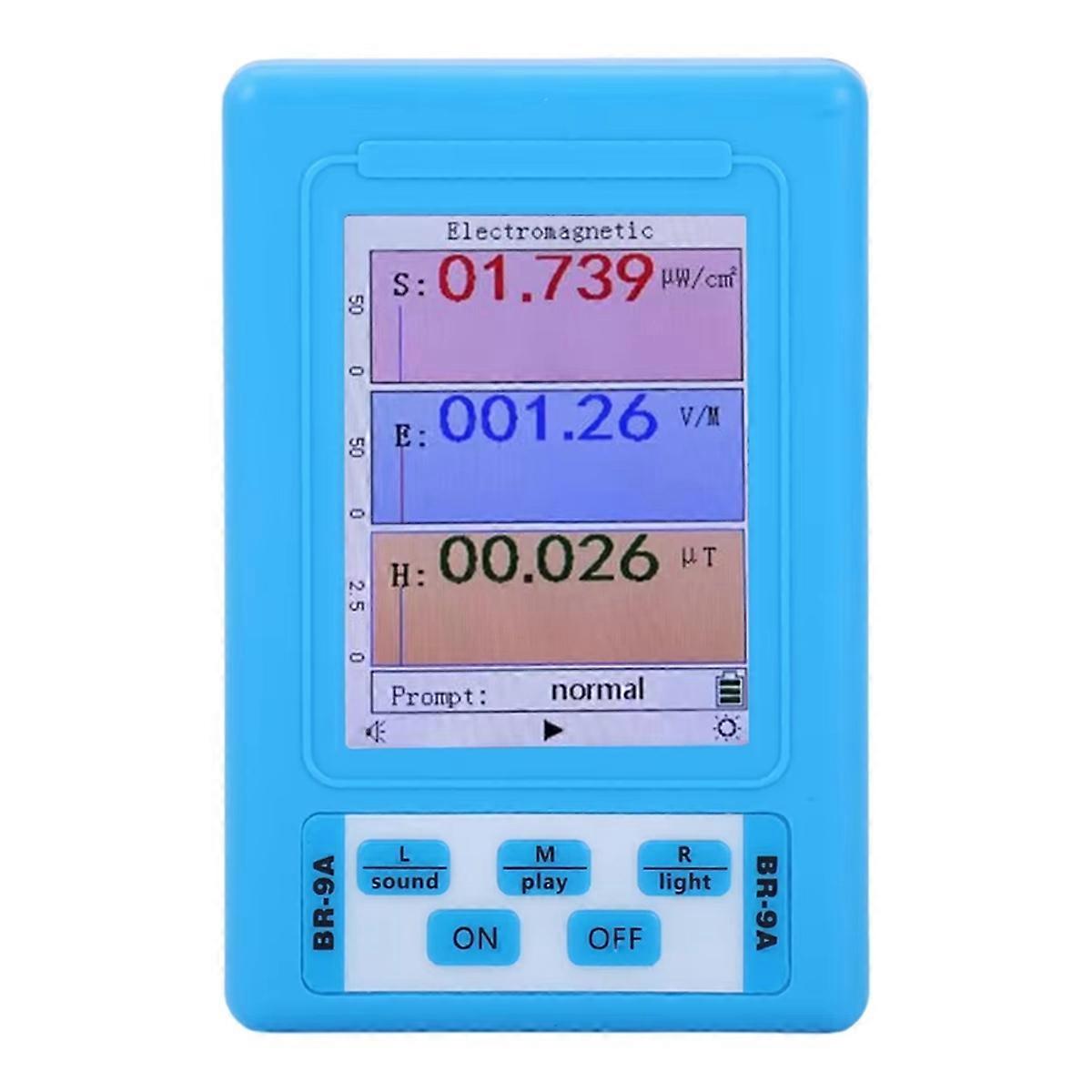 BR-9A Portable Electromagnetic Radiation Detector EMF Measuring Instrument High Accuracy Radiation Dosimeter Monitor