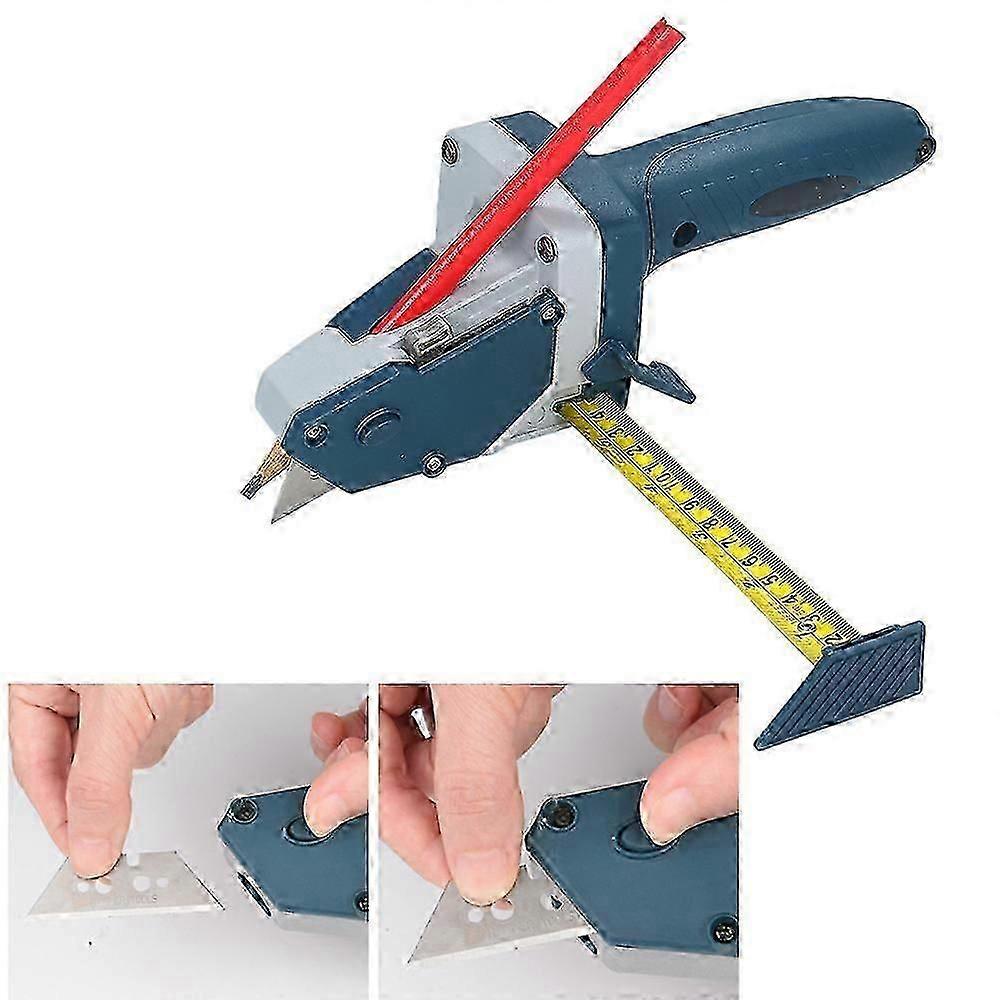 All-In-One Gypsum Board Cutting Tools Artifact Tool With Scale Tool Measuring Tape Utility Knife Hand Tools Drywall Cutter