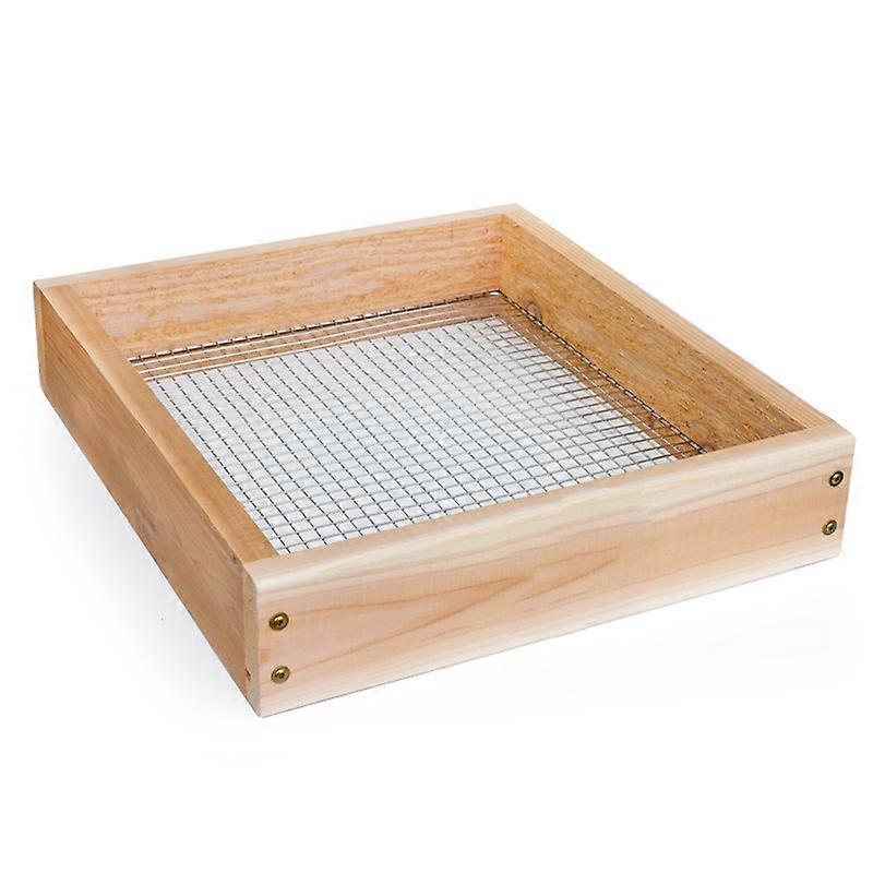 Hand Held Cedar Garden Sifter for Compost, Dirt and Potting
