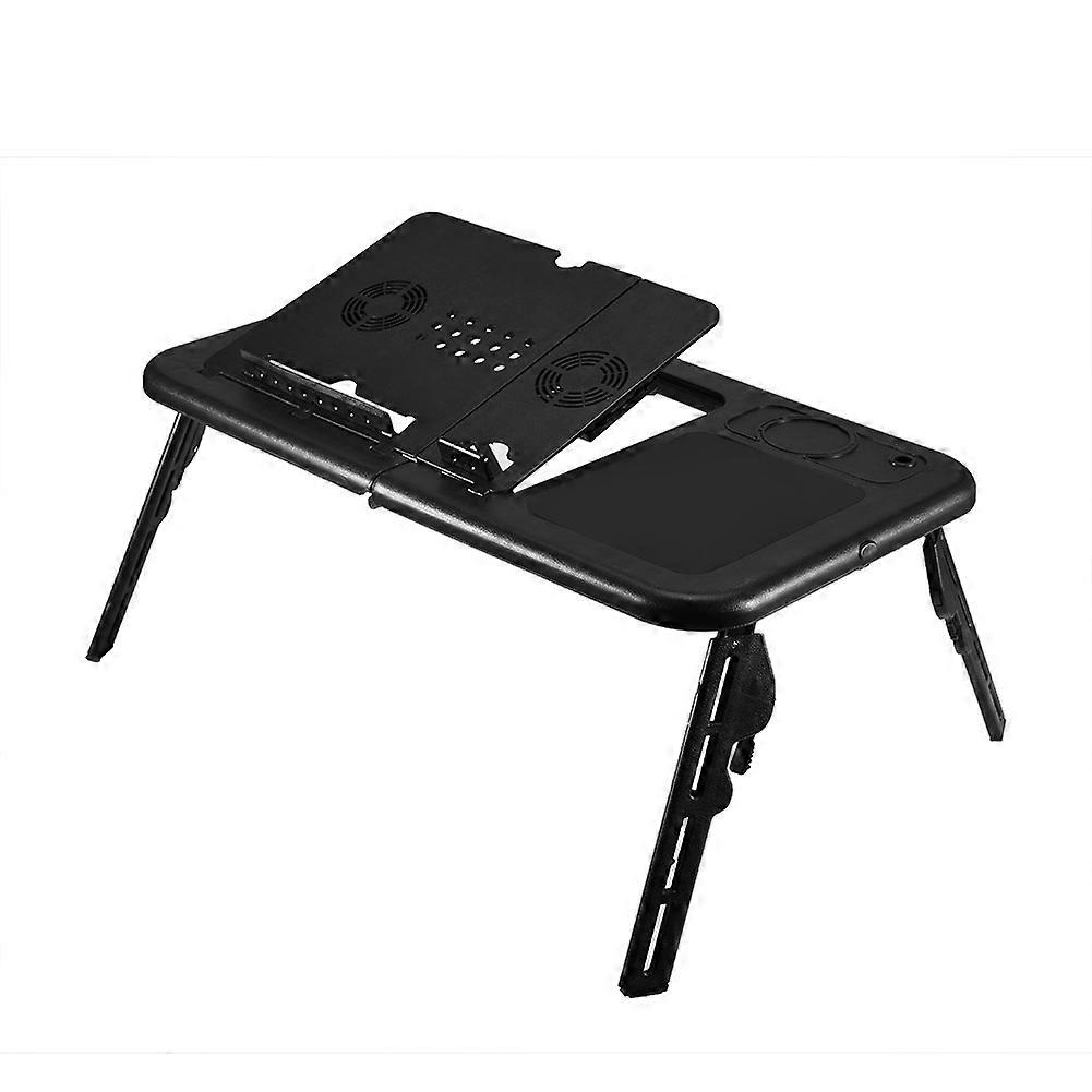 Adjustable Portable Folding Table Bed Desk Stand For Computer Laptop Notebook PC(Black)