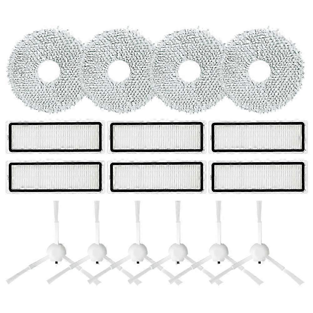 For B101CN Sweeping Robot 3-In-1 HEPA Filter Mop Cloth Rag Kit Accessories Replacement Washable Rag