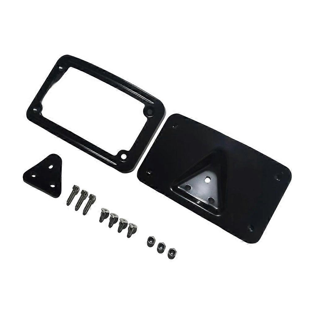 Motorcycle Curved Laydown License Plate Stand Holder Mount Bracket for