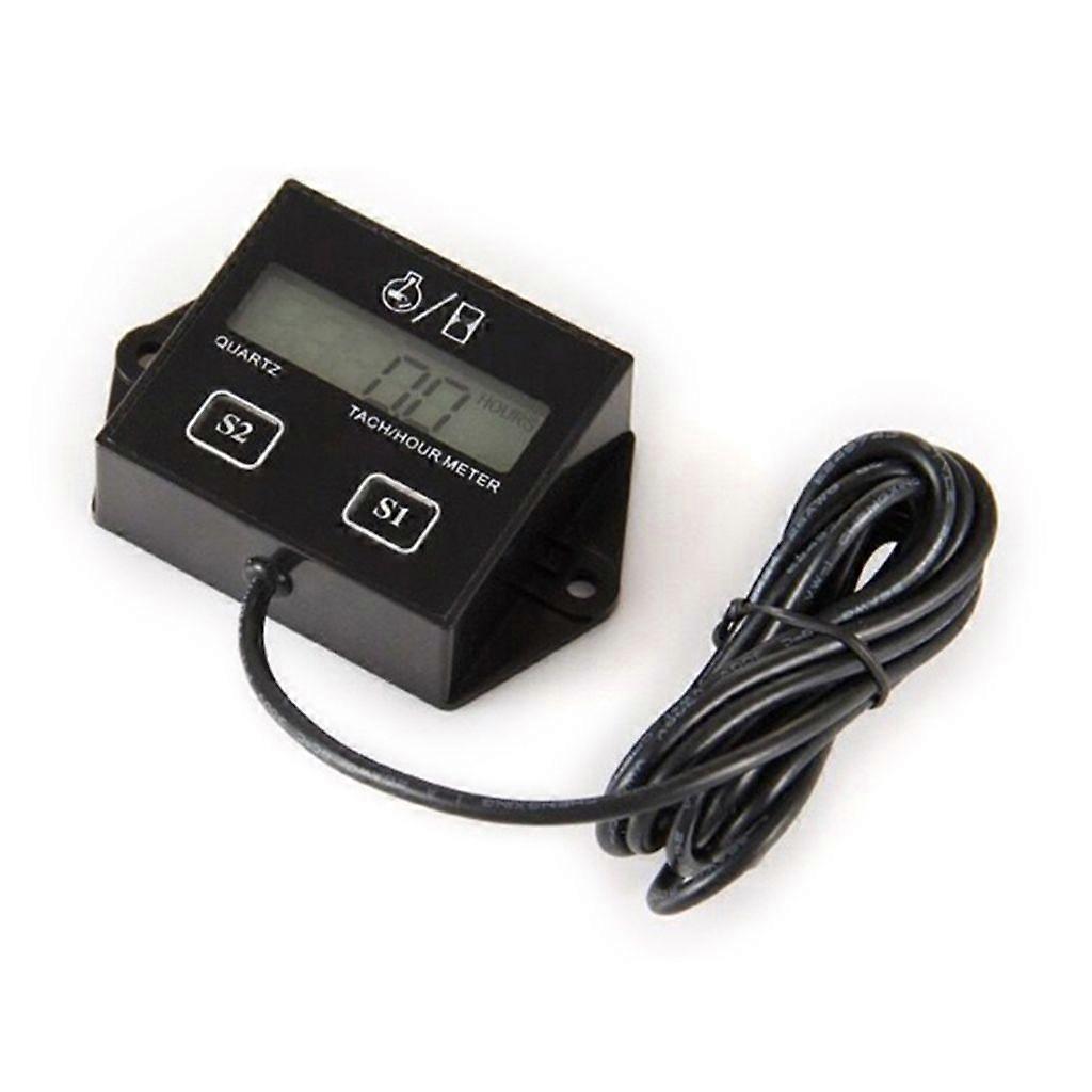 Inductive Waterproof Hour Meter Marine Motorcycle Dirt Bike Engine Tachometer