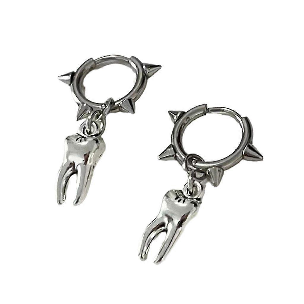 Tooth Dangle Boucles d’oreilles Hoop Boucles d’oreilles Boucles d’oreille Bijoux d’oreille Alliage Matériau