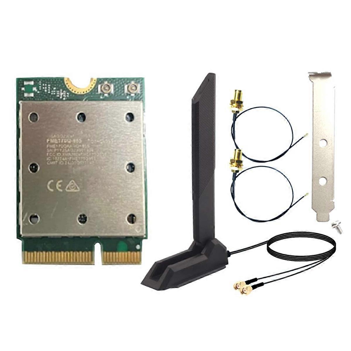Upgrad Tri Band FME-865 WiFi7 Bluetooth 5.4 Wireless WiFi Card 2.4G/5G/6Ghz Wireless Network Adapte