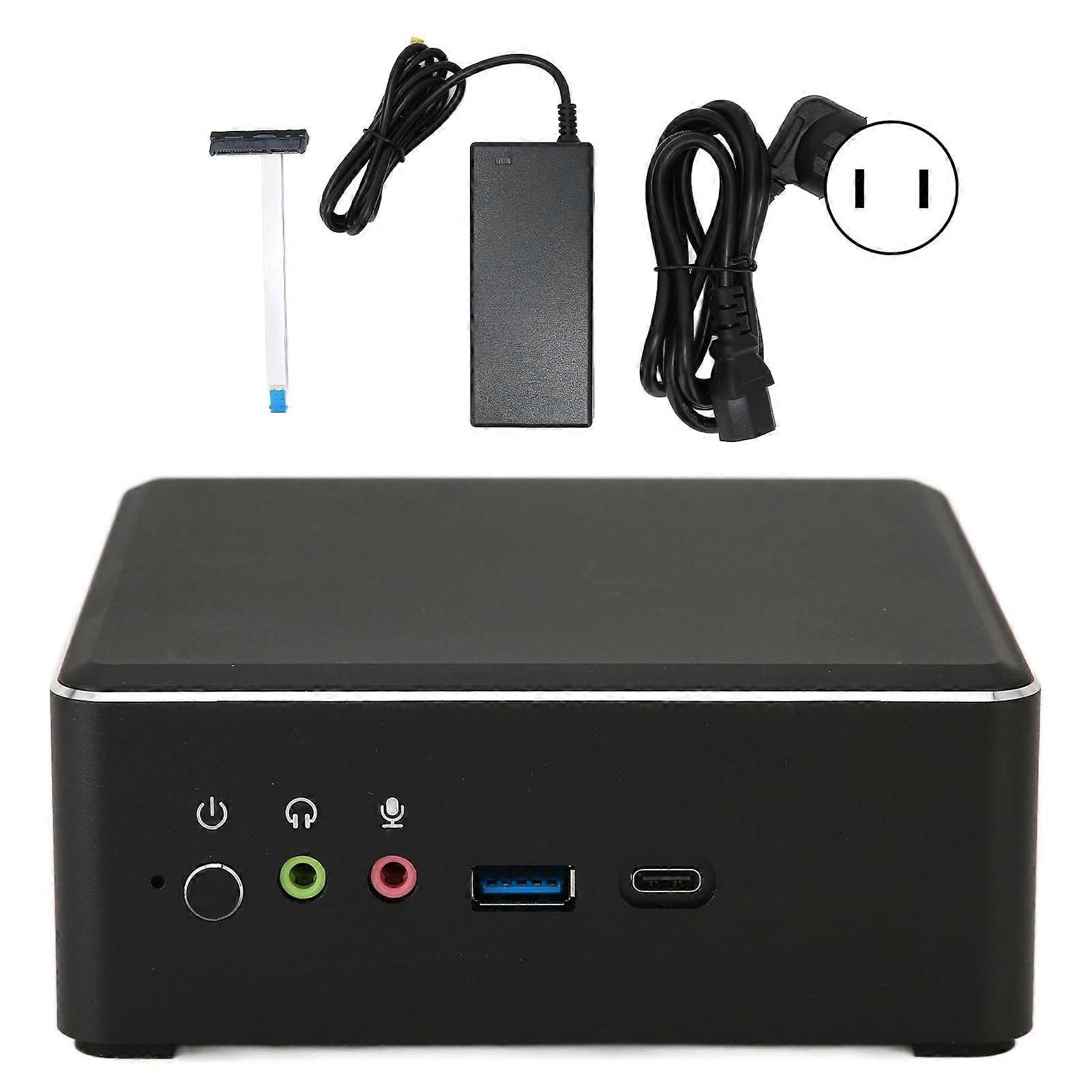 Mini Computer Quad Core Radeon Vega 8 Graphics 2.1GHz to 3.7GHz DP HD Type C Output Mini PC for Windows 10 100‑240V