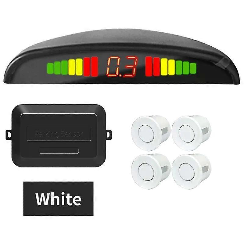 Car Parking Sensor Kit 2 Sensors/4 Sensors 22mm LED Screen Reverse Radar Sound Alert Indicator System 8 Colors