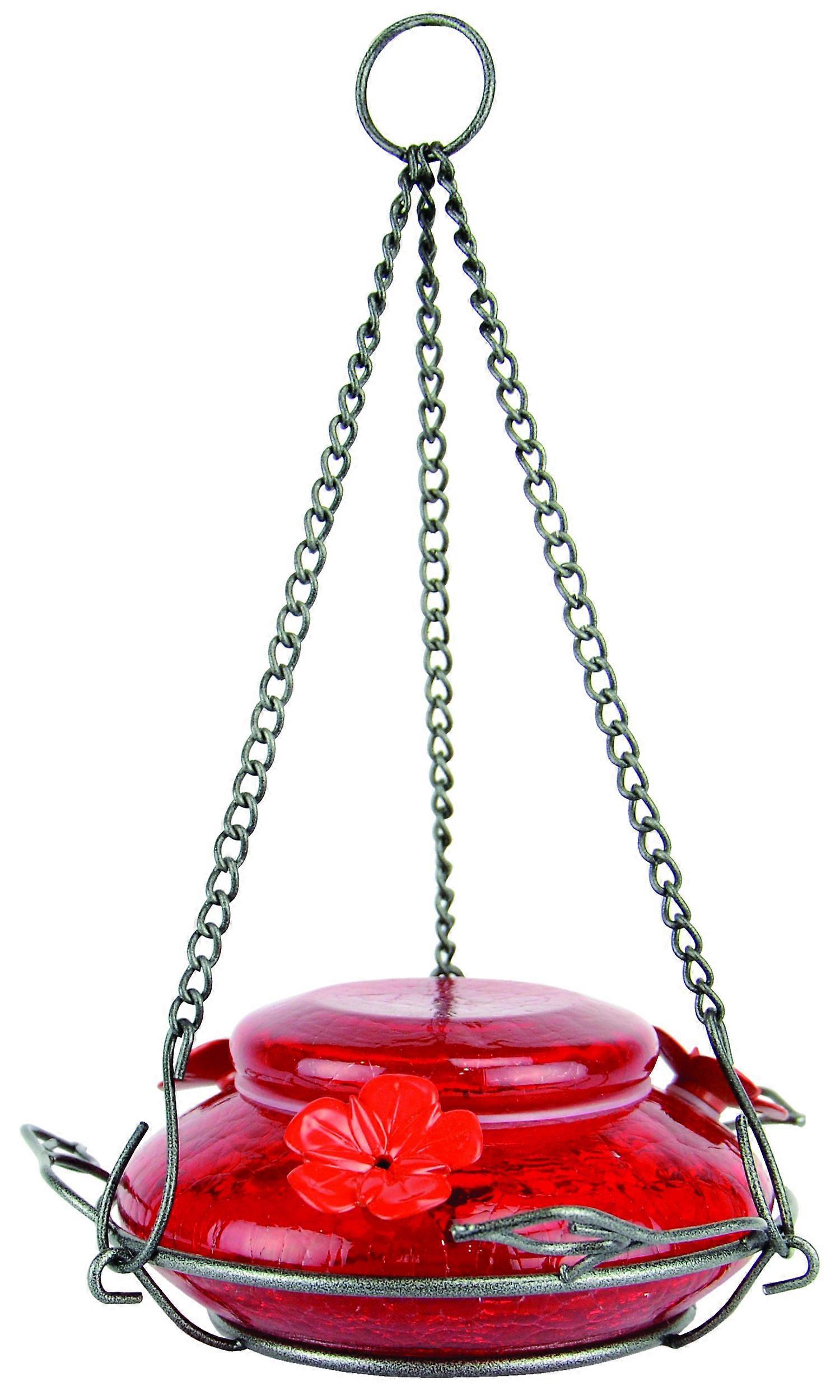 Bird Products MHF4 Hand Blowing Garden Filling Fly Bird Feeder, 16 Oz Capacity, Red Color, Durable Design