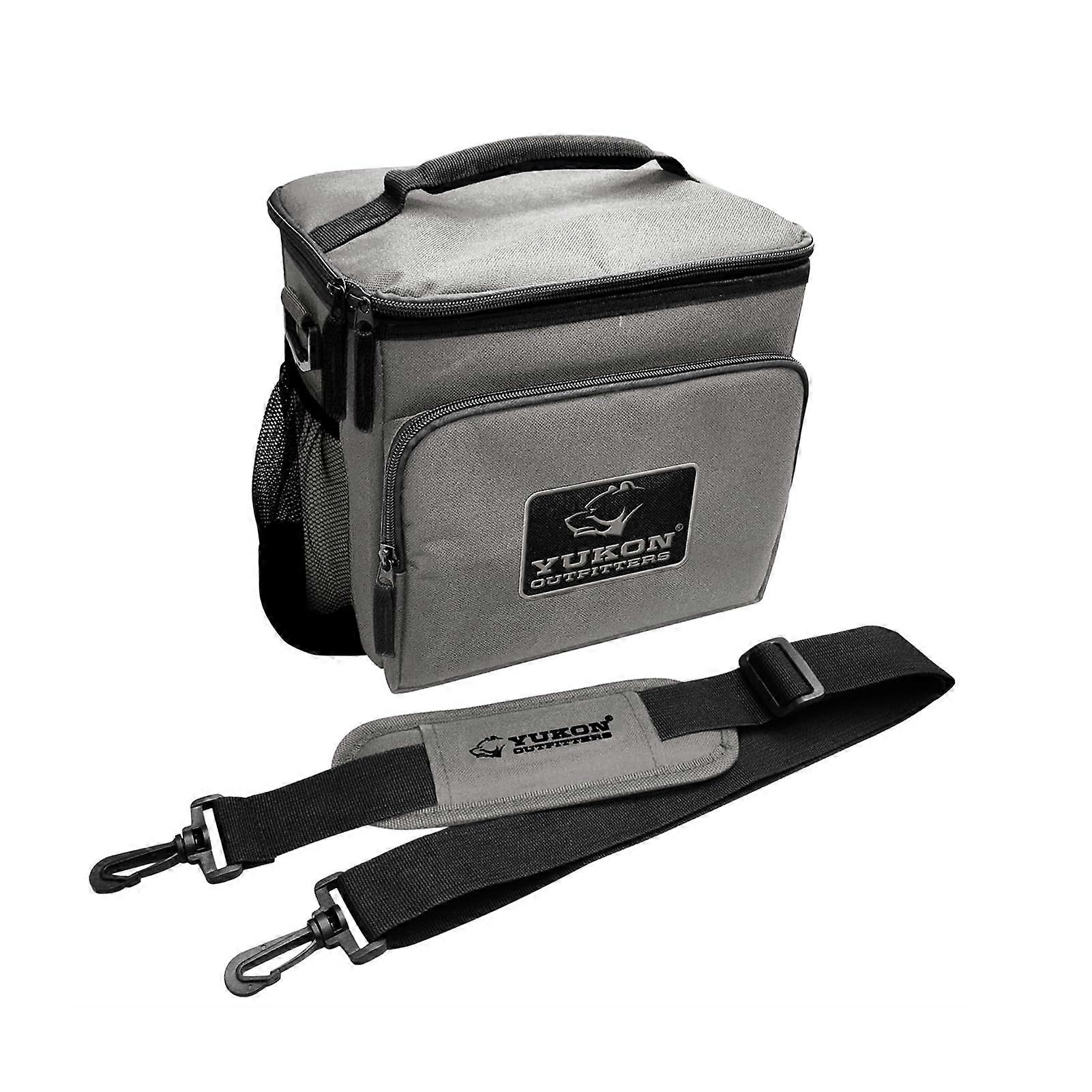 Lunch Cooler Box - Durable Insulated Camping Cooler Bag with 8-Can Capacity, Leak-Resistant Design, Padded Handle, Adjustable Straps