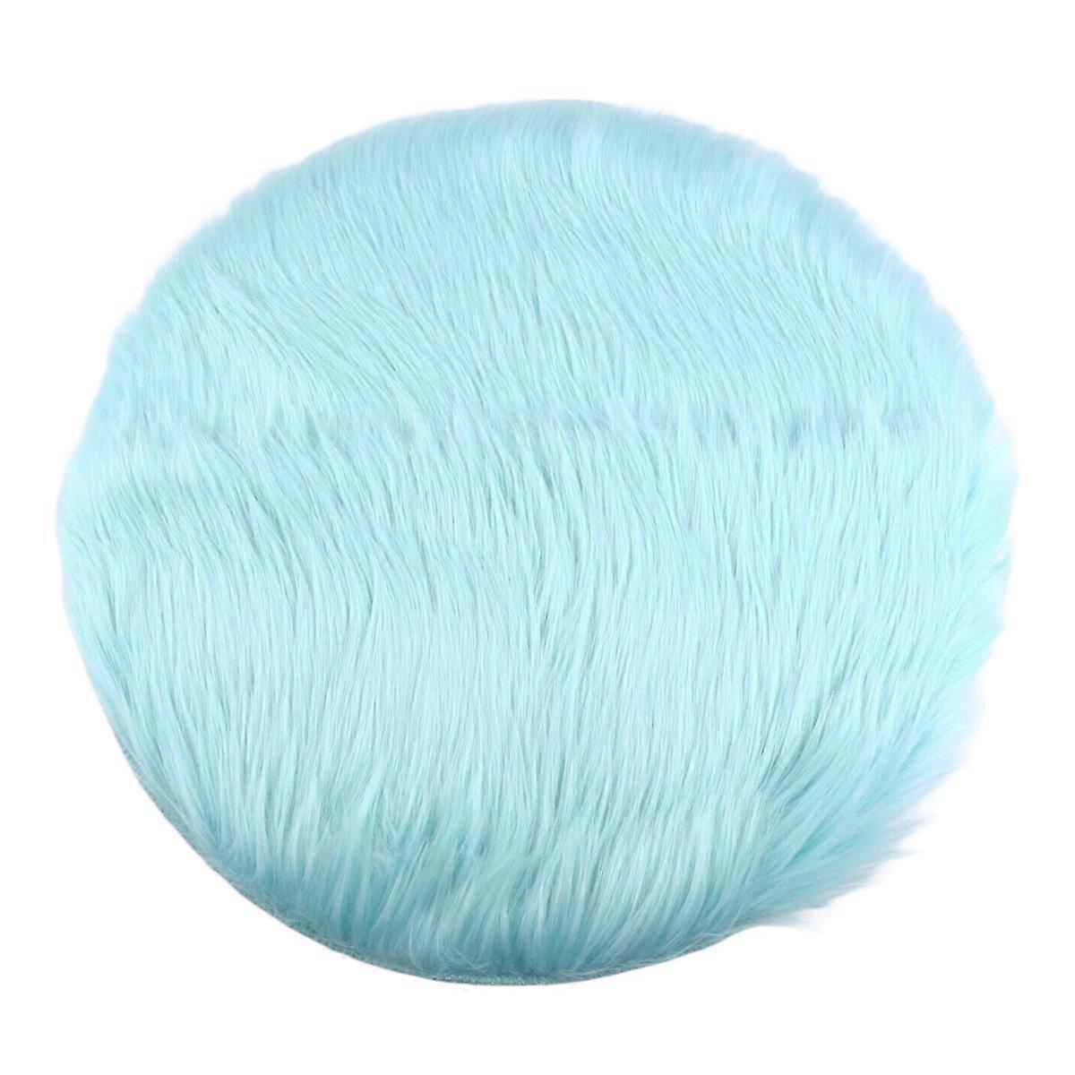 Non-Slip Faux Fur Carpet, Computer Chair Mao Mao Round Carpet