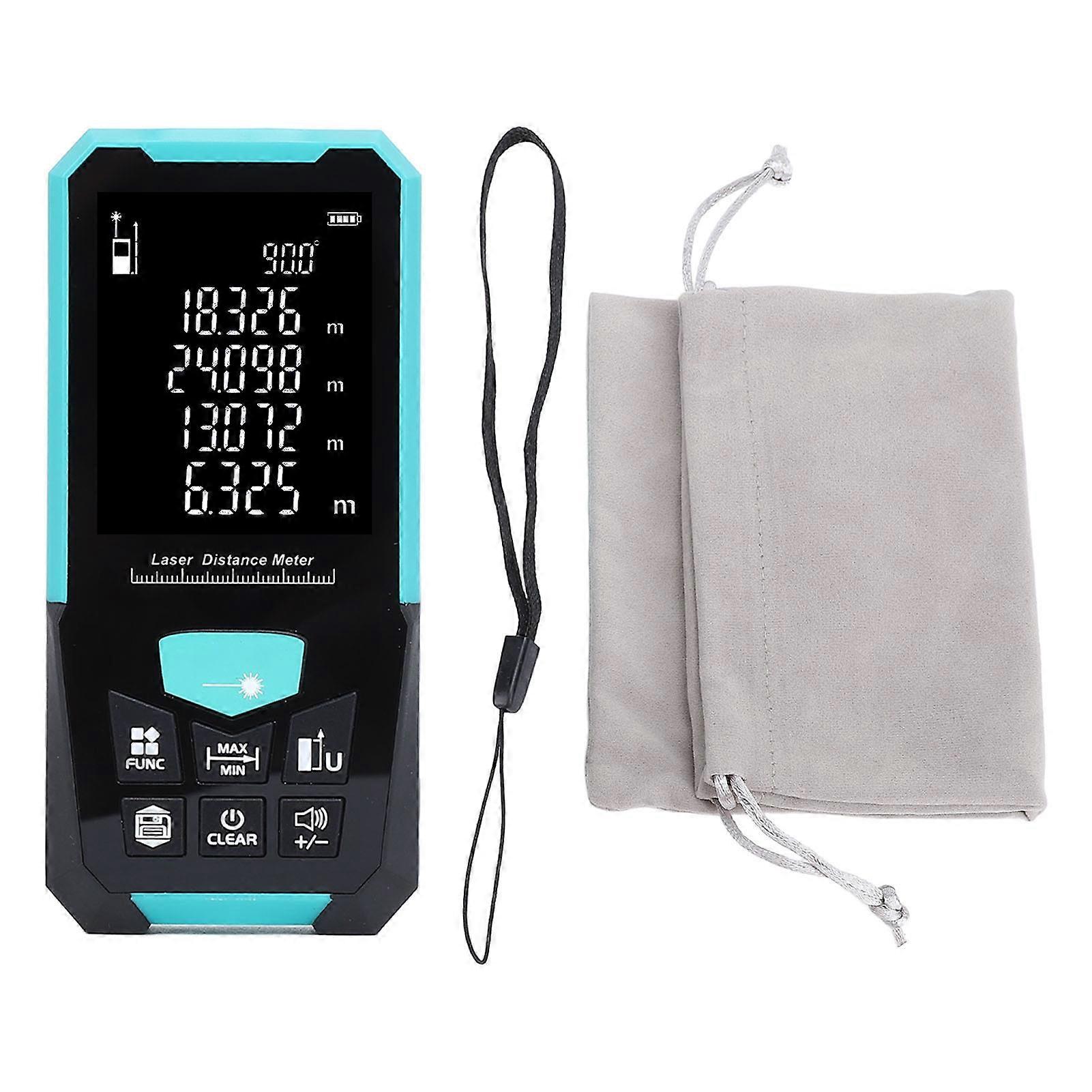 0.05 to 120m Digital Distance Meter 2.4in LCD High Accuracy Multifunctional Handheld Rangefinder M FT in FT and In Unit Switching