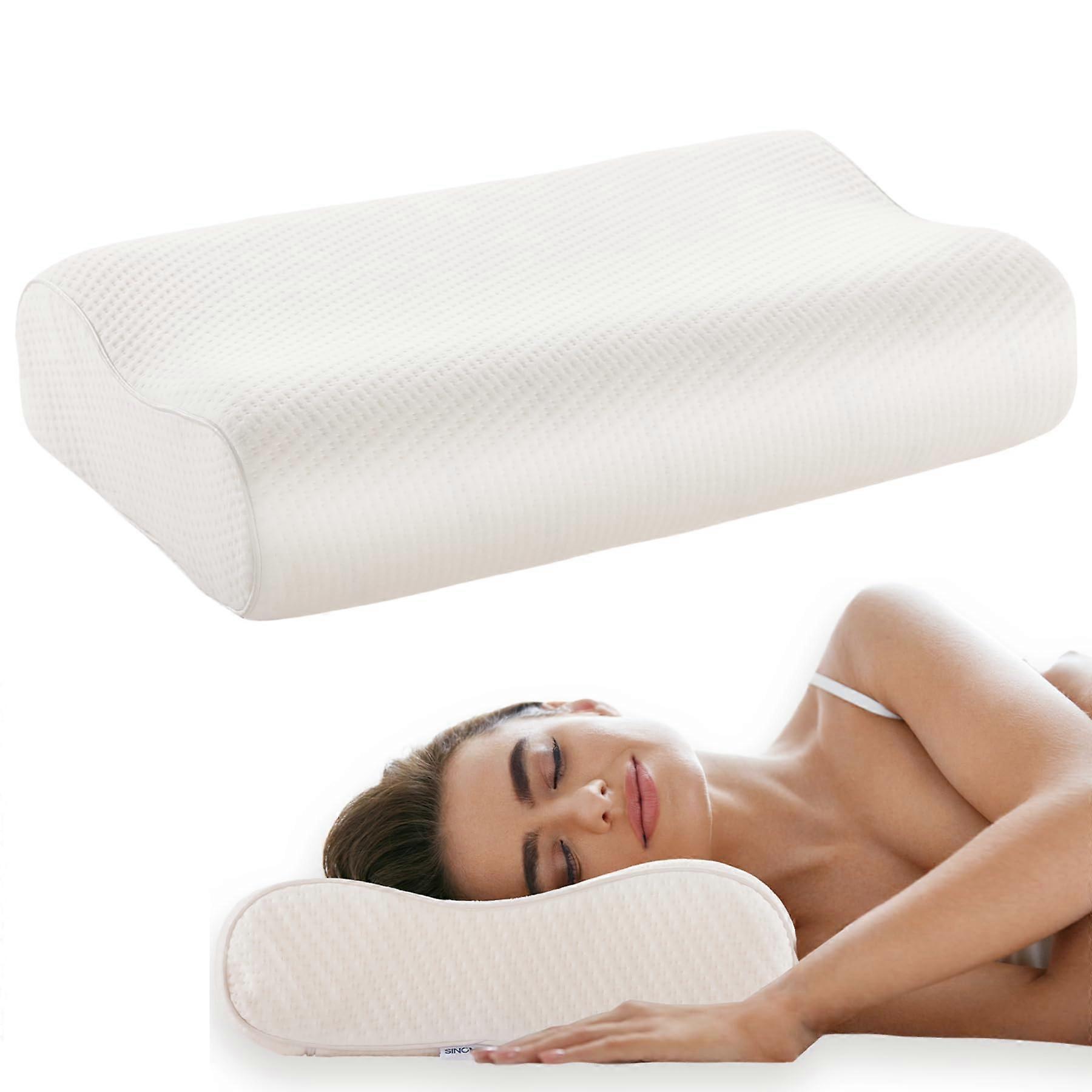 Contour Memory Foam Neck and Cervical Pillow  Golden Diamond Neck Pillow for Back Support and Side Sleepers  22 x 14 x 45 inches (Standard)