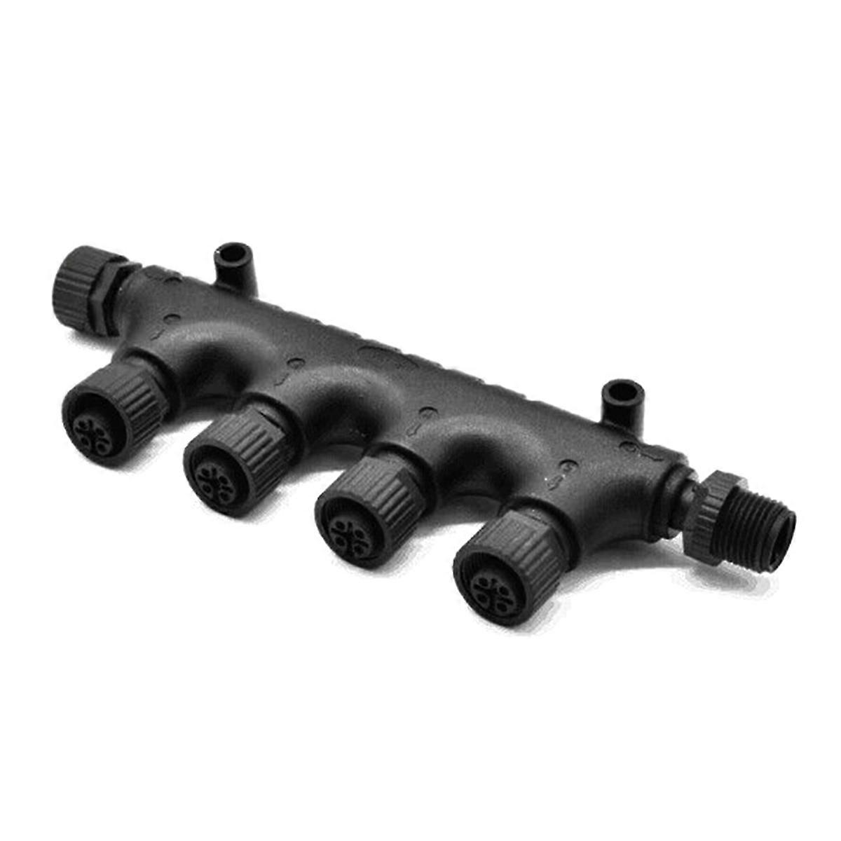For NMEA2000 6Port 5Pin M12 Thread IP67 Waterproof NMEA 2000 (N2k) (Tee) T-Connector for Garmin Lowrance Simrad