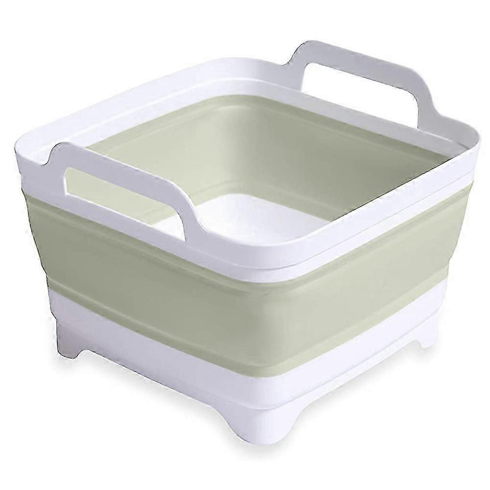 Foldable Washing Up Bowl for Camping, Washing Up Bowl for Kitchen and RV with Drain Valve, Foldable Washing Up Bowl