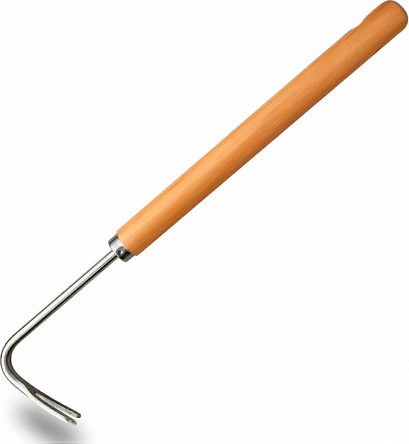 1 pcs  Puller Weeding Artifact Uprooting Weeding Tool Gardening Hand Tools 26cm Weed Remover Tool for Yard with Extended Hard Solid Wood Handle V Type