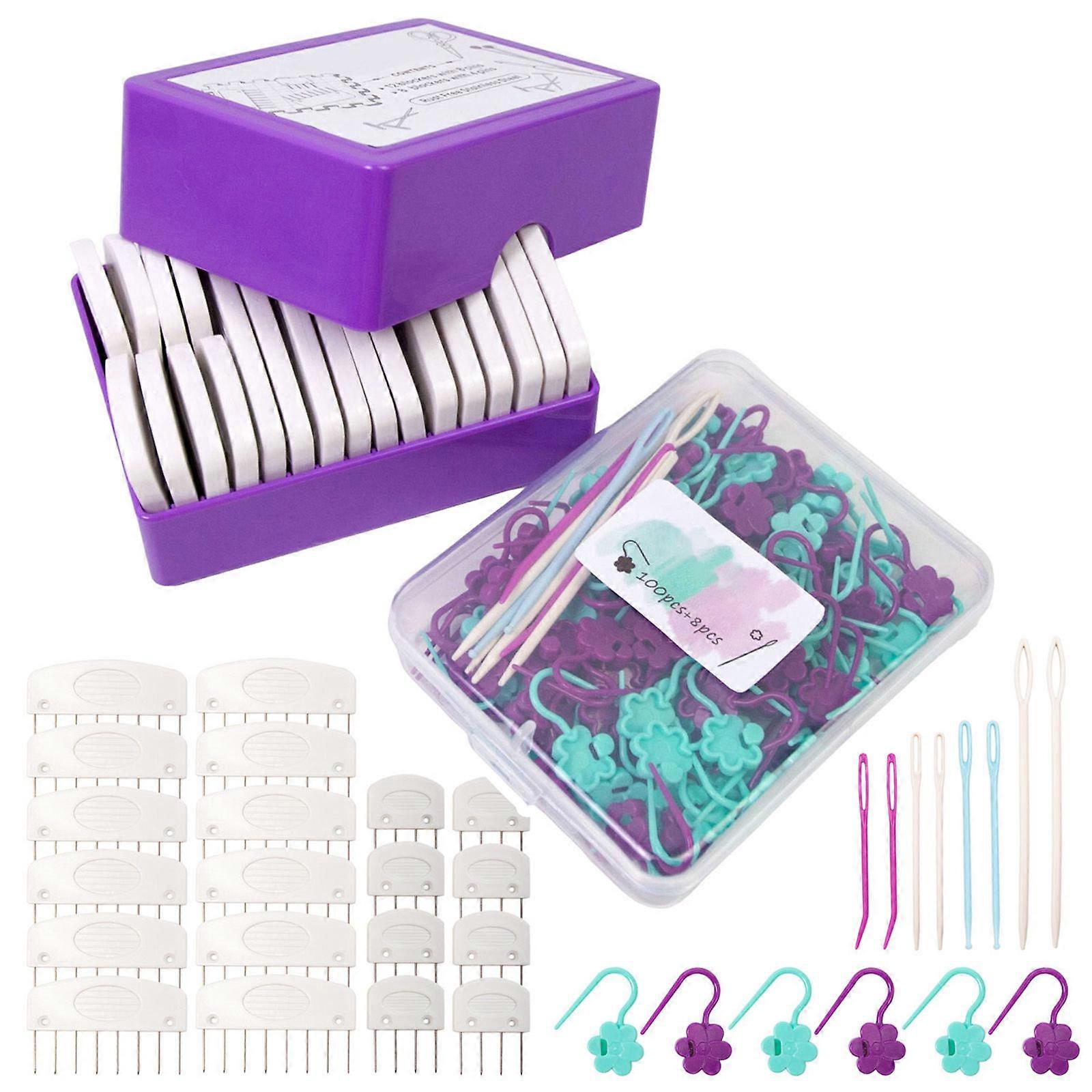 Practical Stitching Markers Knit Blocking Comb Set Knitting Tool Knitting Needle Easy to Use for Needlework Project