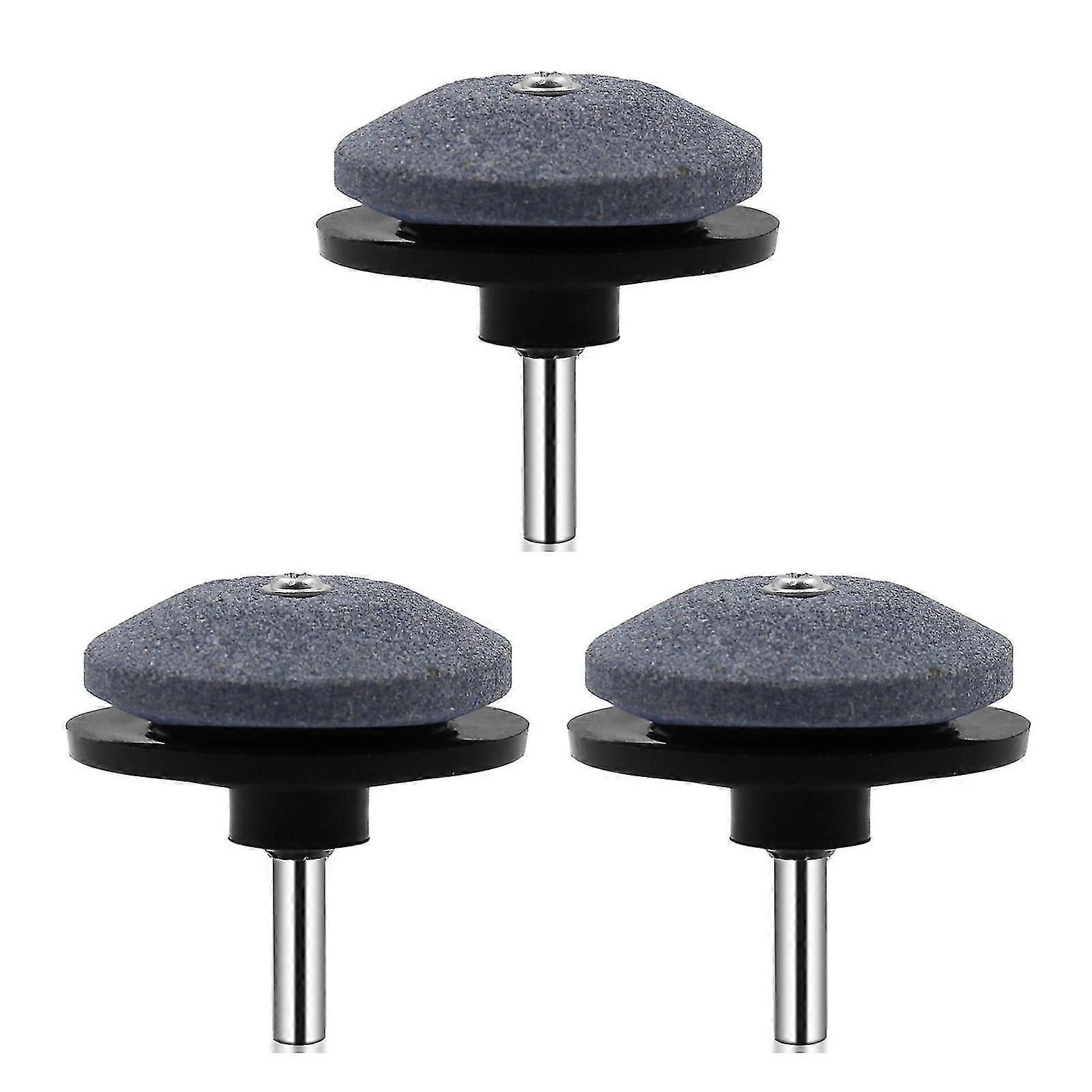 3PCS Lawn Mower Sharpener Set Easy Using Sharpening Stone for Mower Rototillers-Good