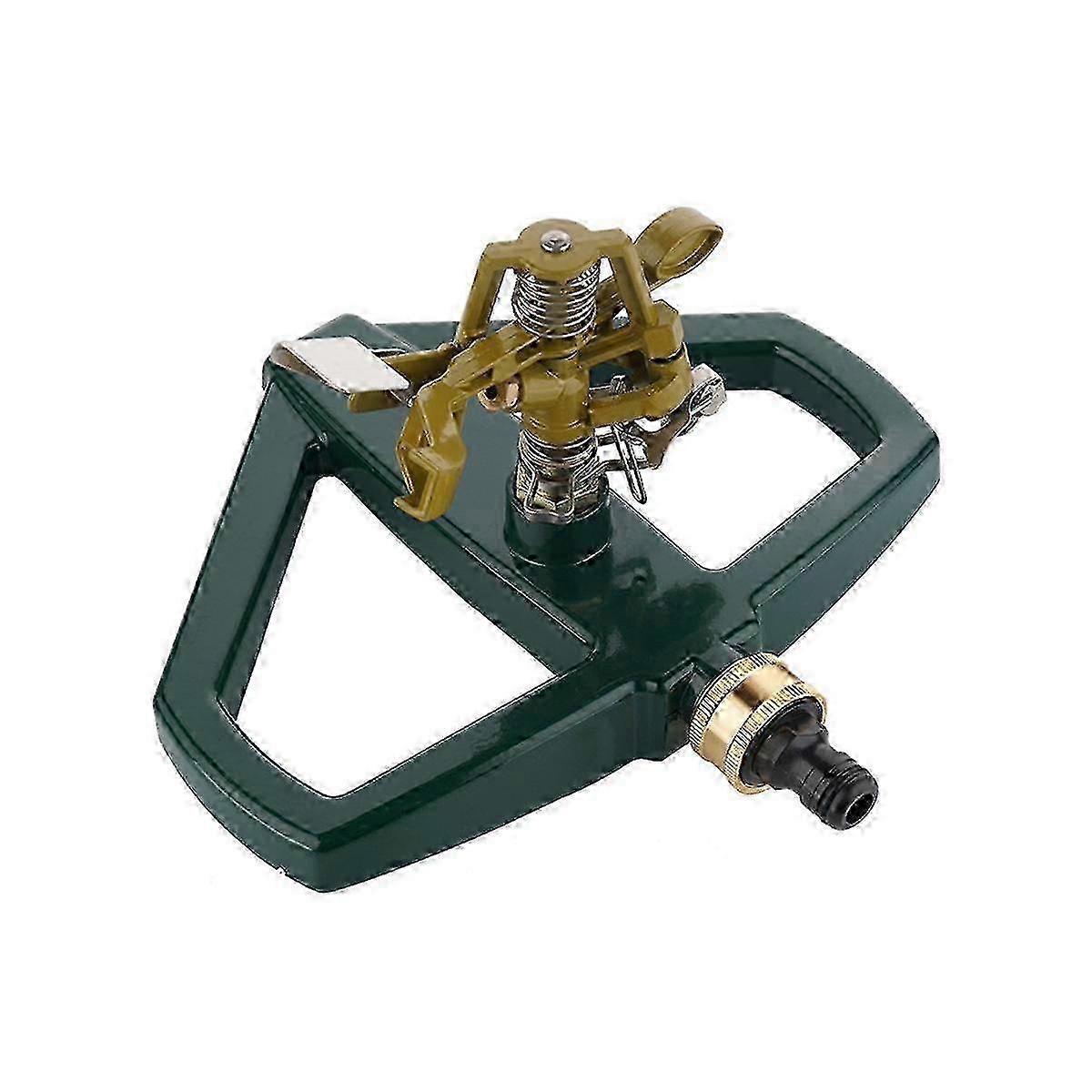 ベース付き円形インパクトスプリンクラー、芝生用ガーデンホーススプリンクラーシステム