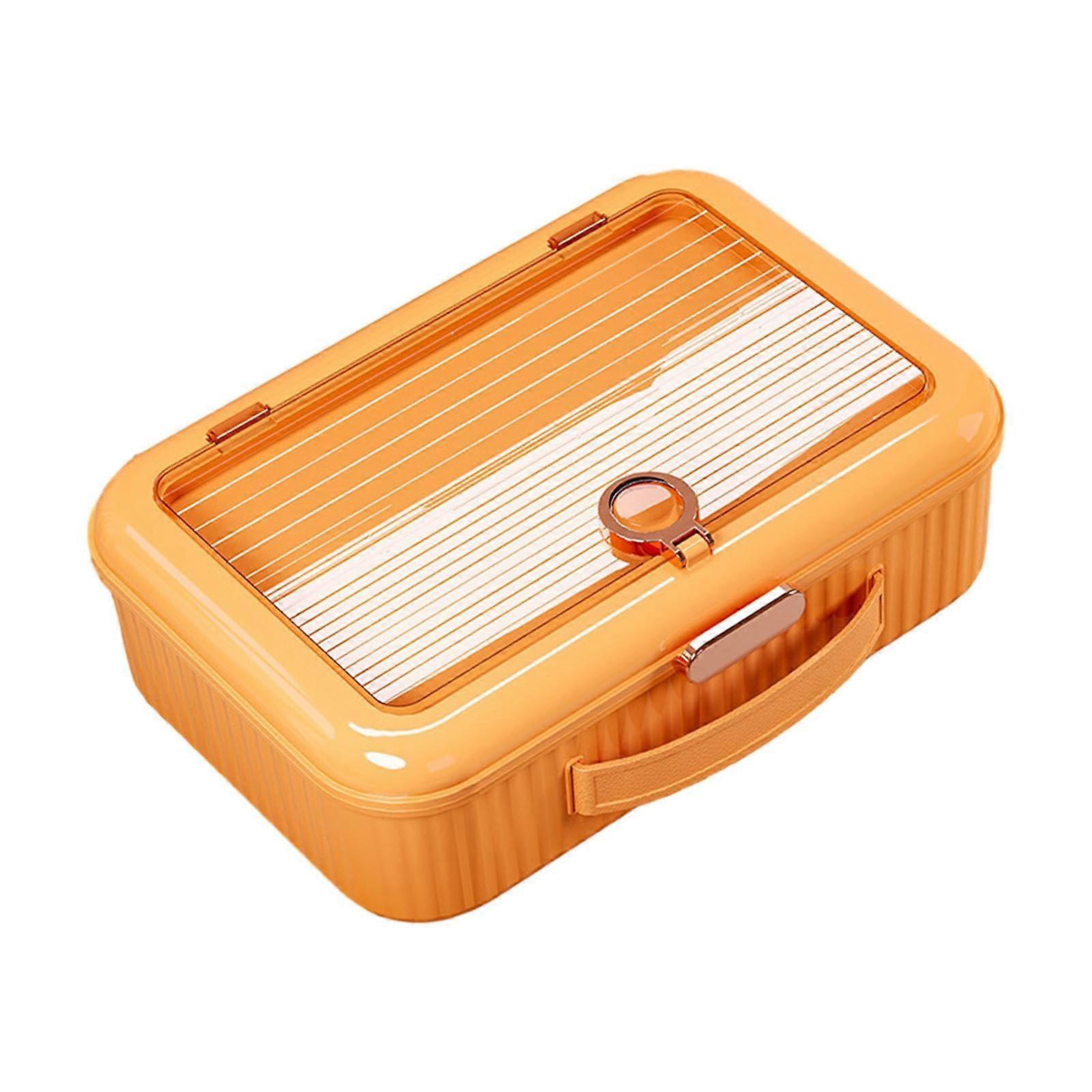 Document Organizer Storage Box Multi Functional Document Holder File Organizer Box, Orange