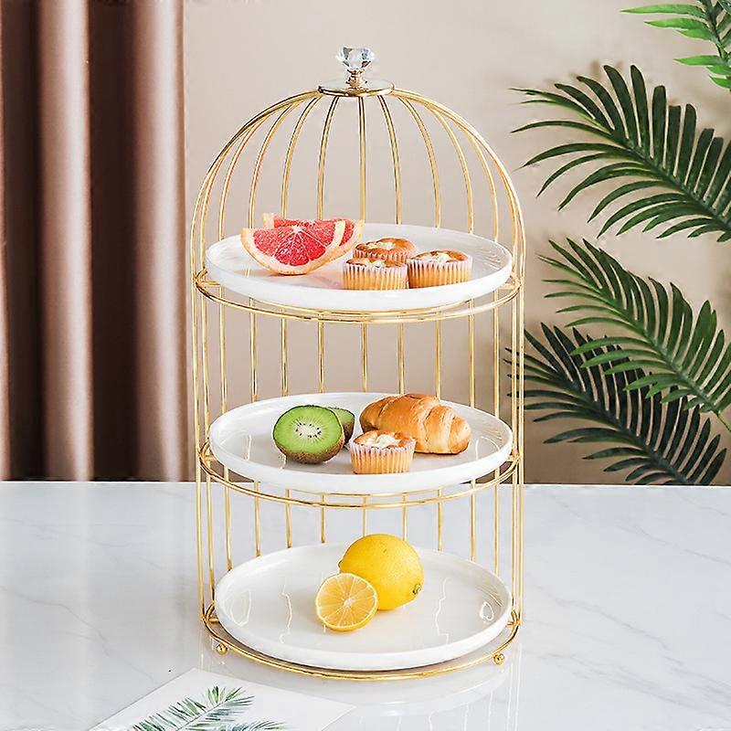Cupcake Stands Tier Bird Cage Stand 10 Inch 3-tier Cake Stands