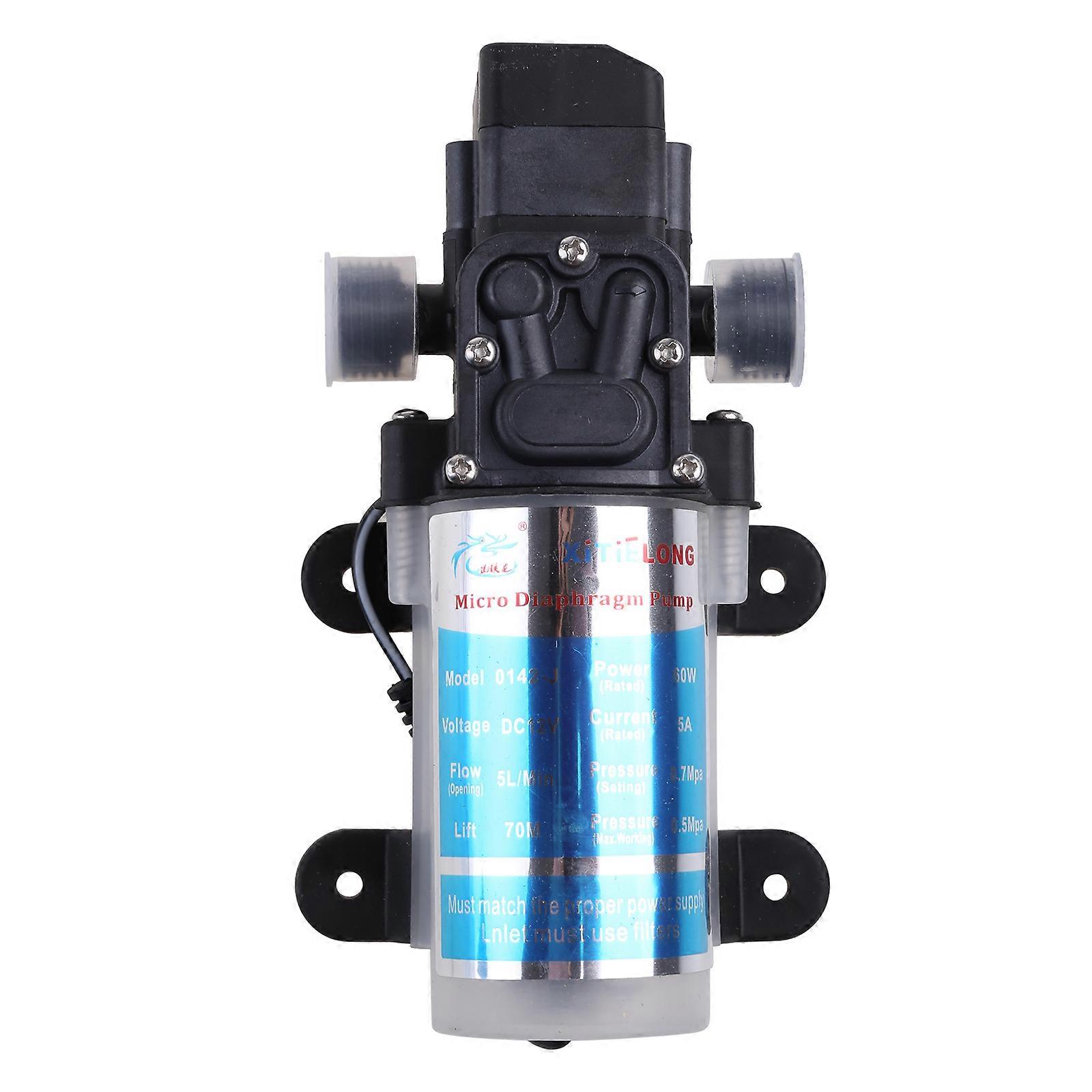 12V 60W Direct Drinking Machine Boosting Water Pump Self Priming Pump High Performance Water Pump Replacement Easy Use Multicolor