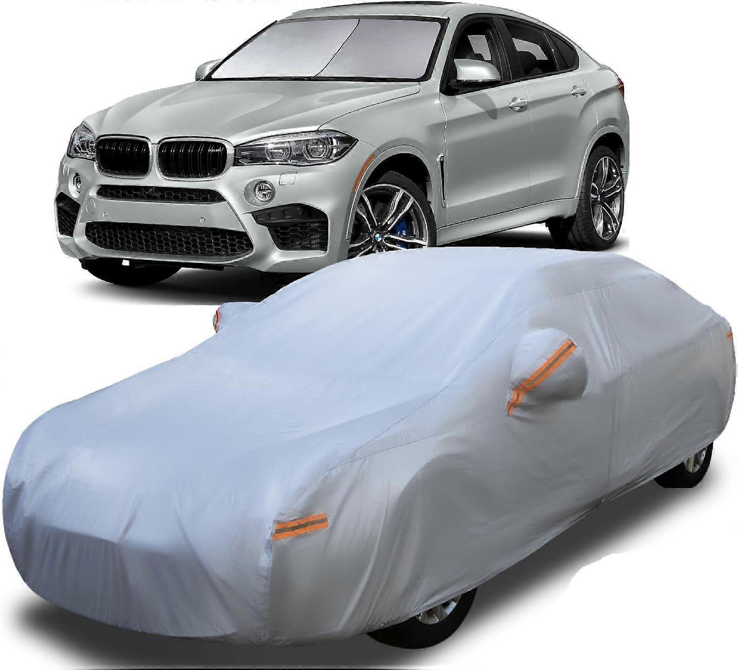 10 Layer Waterproof Car Cover + 2 Piece Windshield Sun Shade