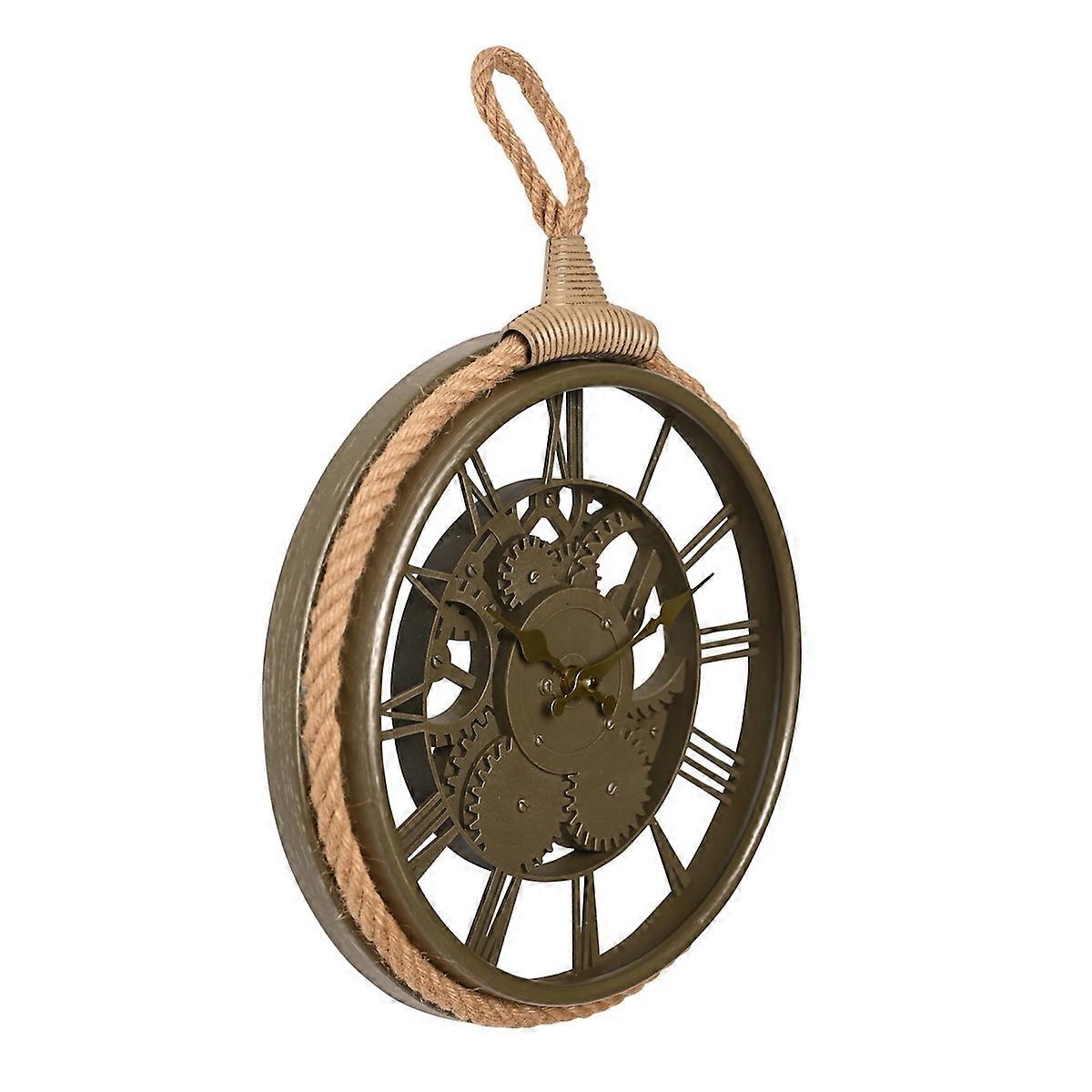 Widdop Cogs and Rope Design Wall Clock