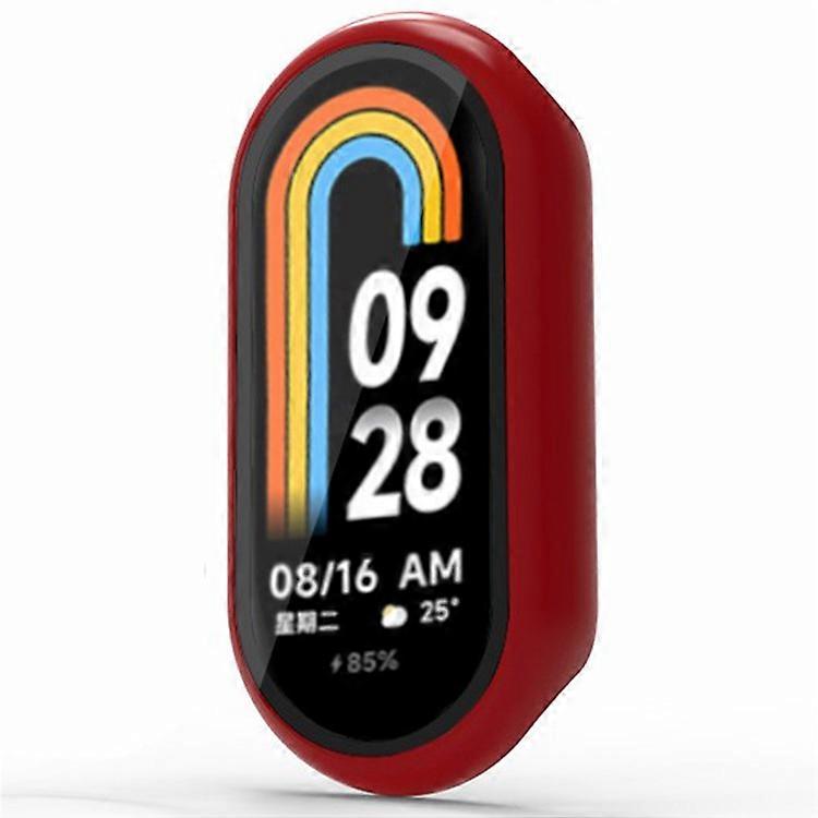 Compatible For Xiaomi Mi Band 9 Ceramic Edition Anti-Drop PC Watch Case with Built-In Tempered Glass Film