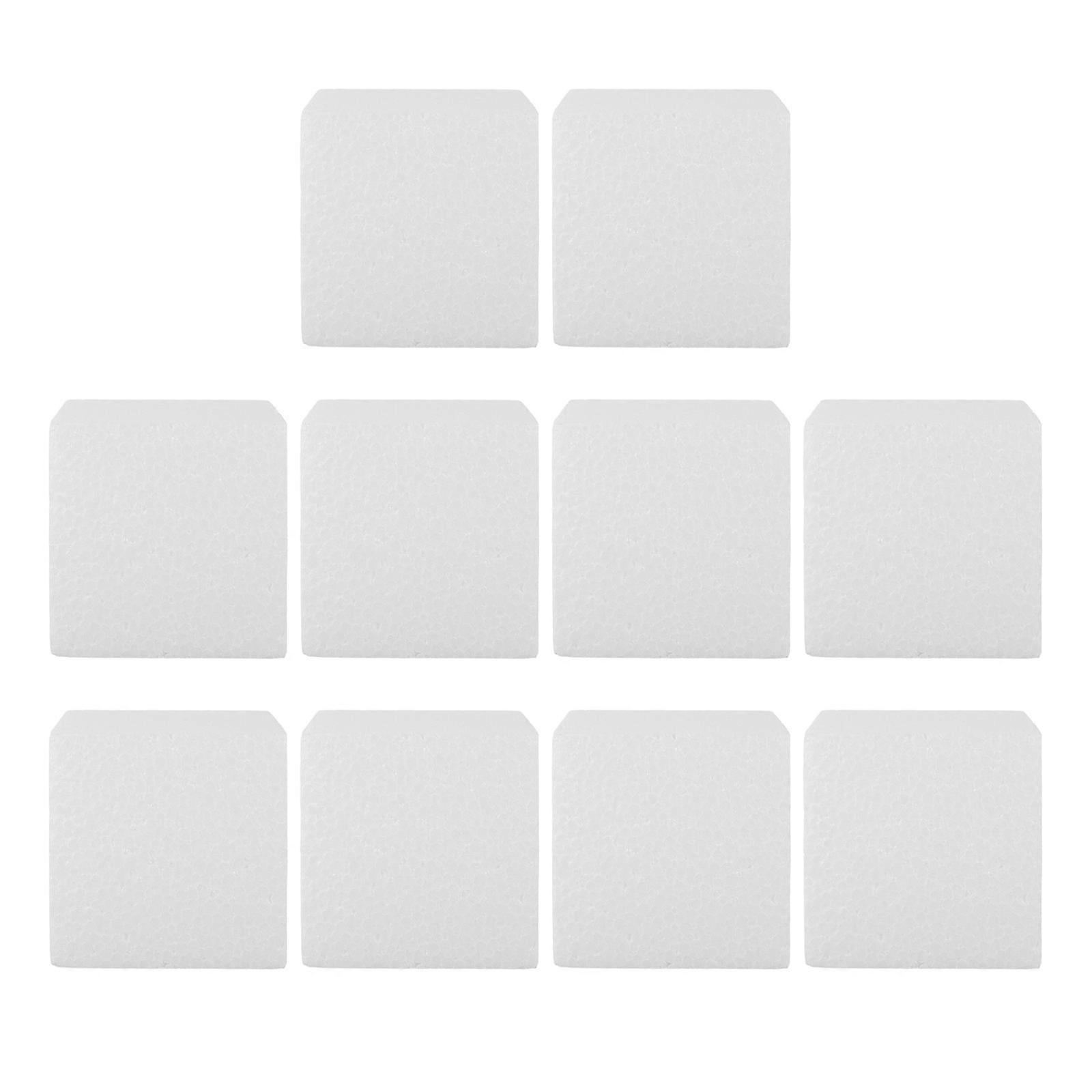 Hvite skumkuber for DIY-håndverk og dekor perfekt for bryllups- og festartikler 20 stk