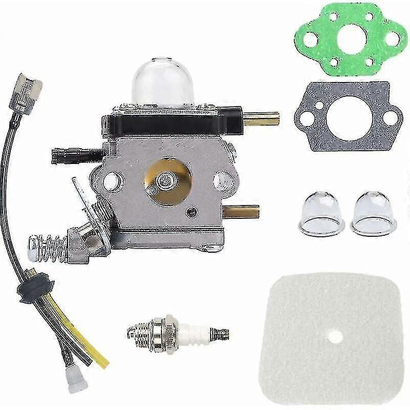 Carburetor with Air Filter Replacement Kit for Mantis 2-Stroke Tiller Models 7222-7240,7920,7924