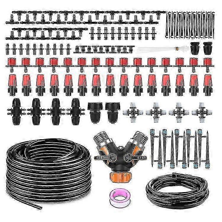 Automatic Adjustable Drip Irrigation Kit, Micro Watering System for Garden & Greenhouse