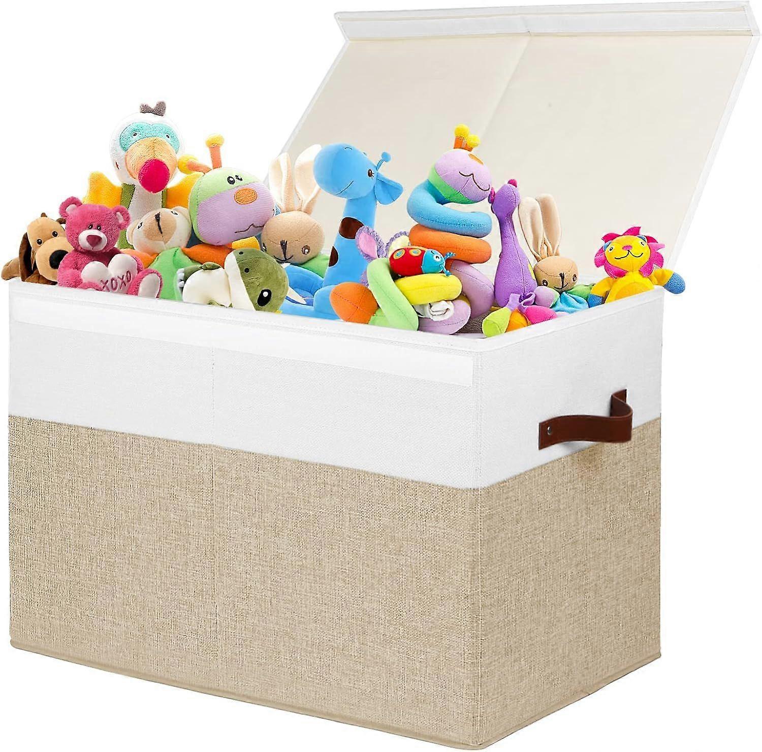 2025 Latest Model Large Toy Storage Box with Lid, Sturdy Toys Storage Chest Bin